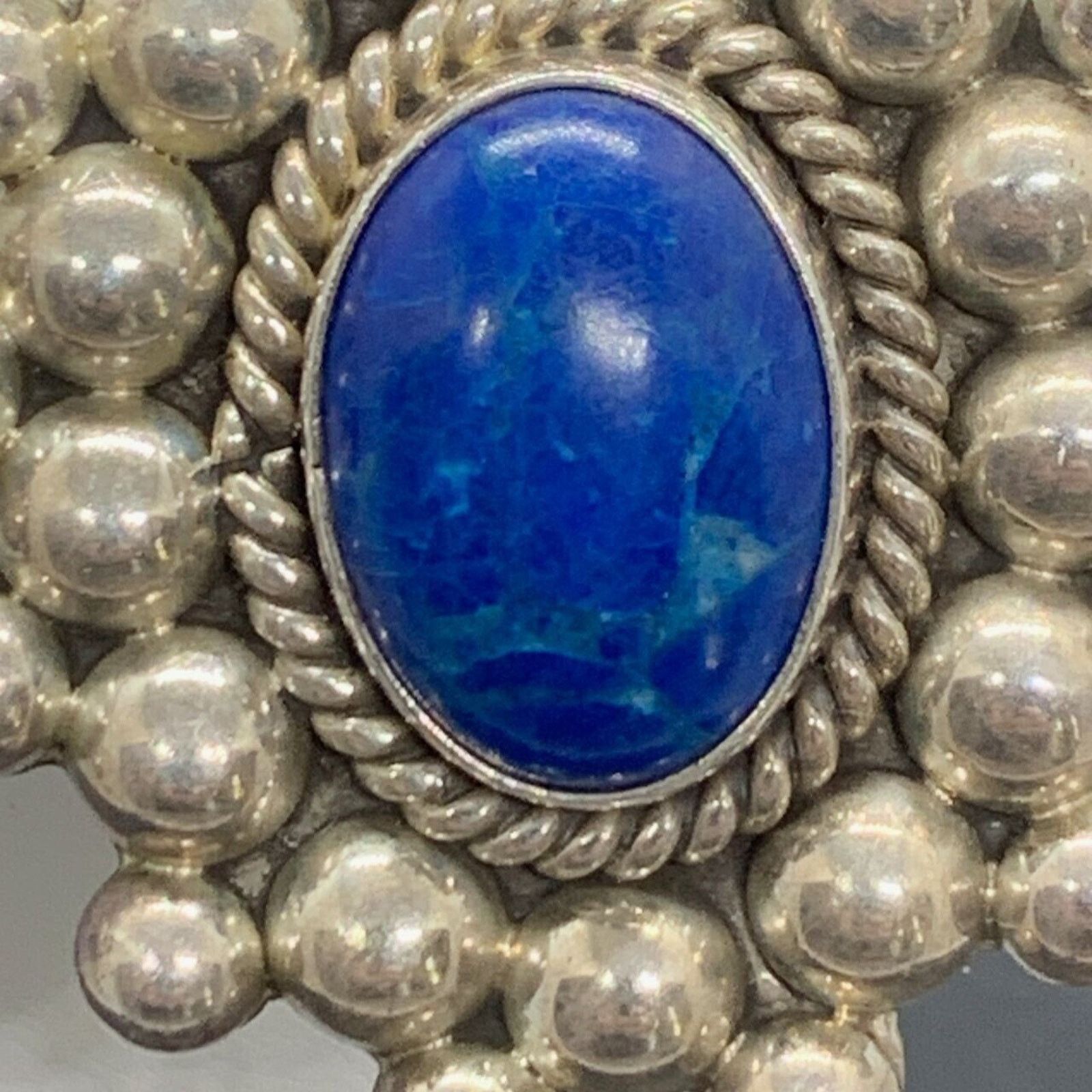Other Taxco 925 Sterling Silver Blue Lazurite Southwest Earrings Size ONE SIZE - 6 Thumbnail