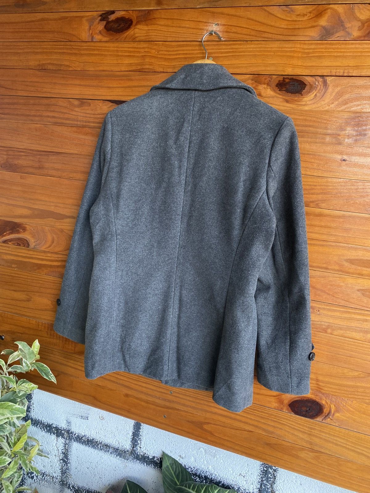 URBAN RESEARCH DOORS Urban Research Men’s Grey Wool Blend Short Coat | Minimal Size US M / EU 48-50 / 2 - 7 Thumbnail