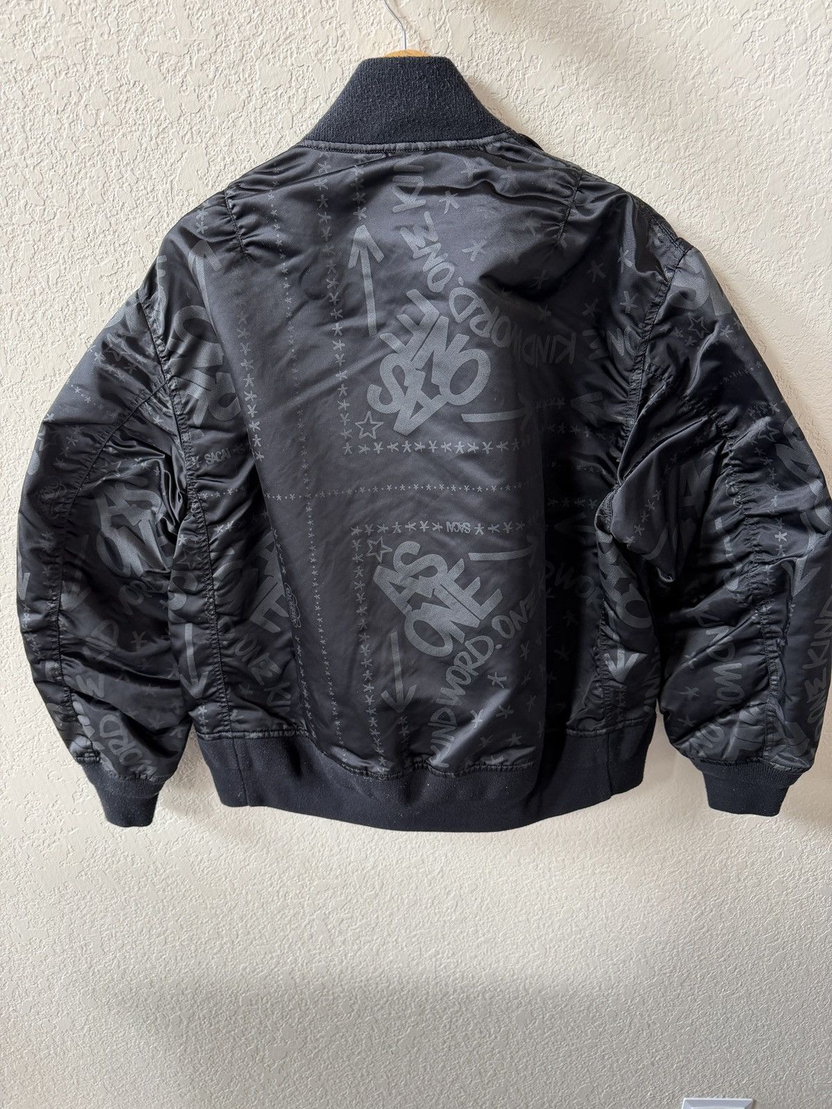 Sacai Sacai Eric Haze Bandana Graffiti Bomber Jacket Black Size US S / EU 44-46 / 1 - 2 Thumbnail