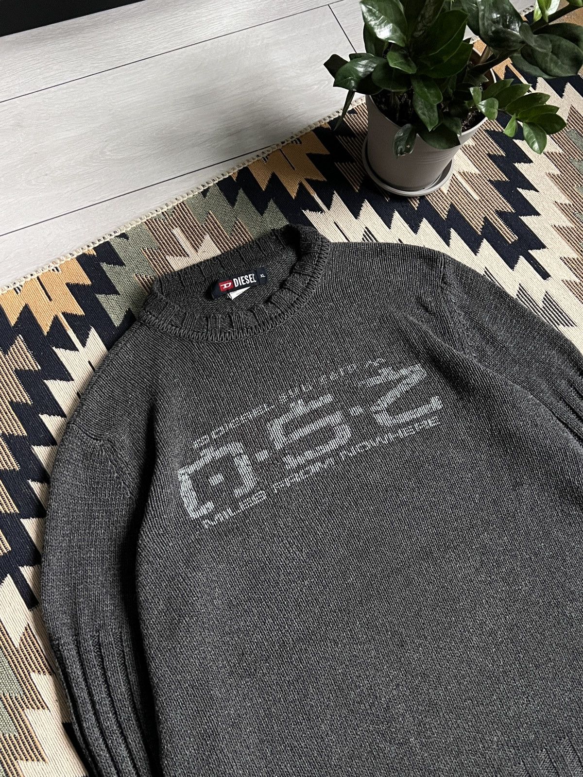 Diesel Vintage Diesel Y2K Avand Garde Knit Sweater Size US XL / EU 56 / 4 - 5 Thumbnail