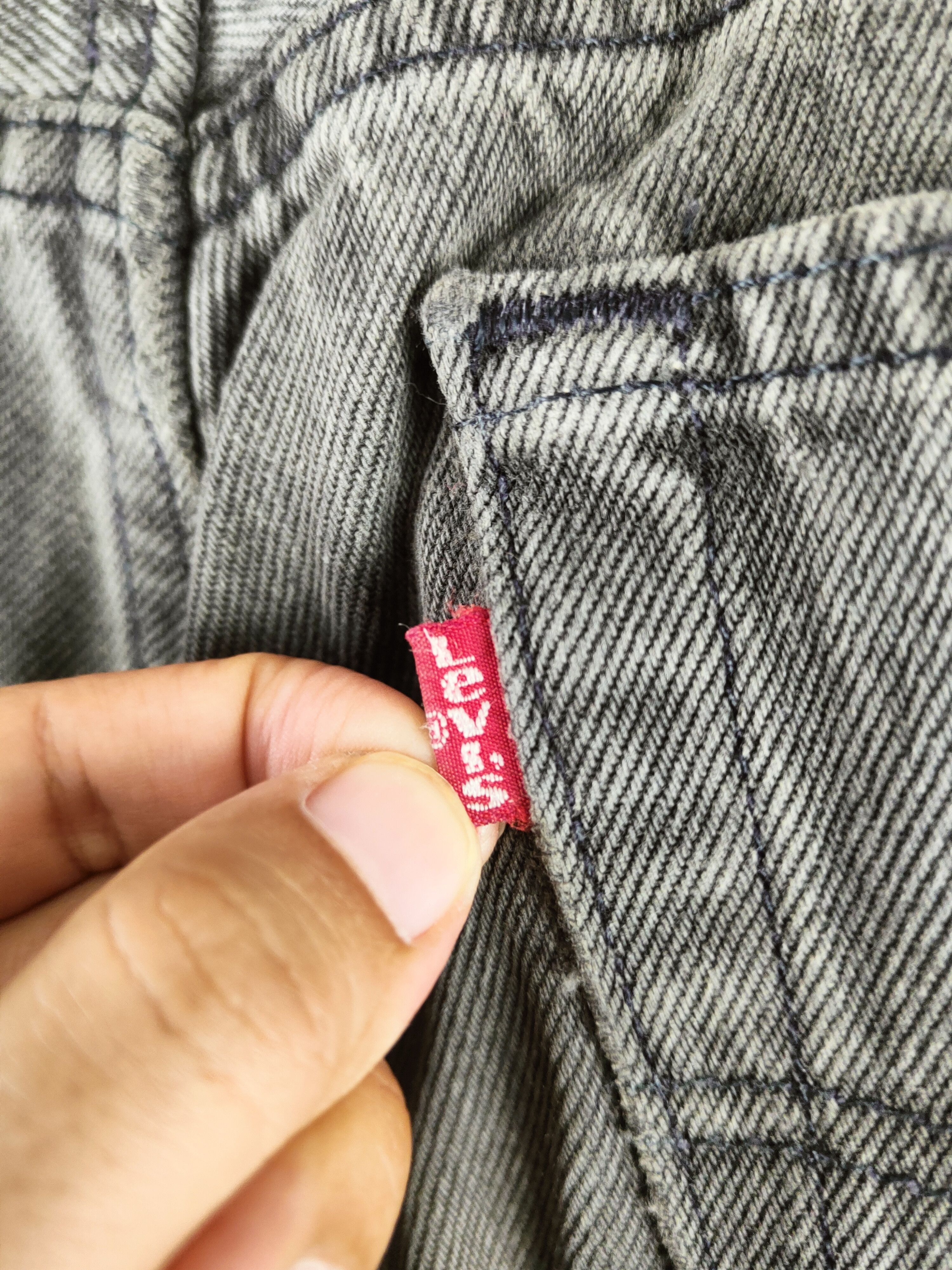Levi's 501 Levi's Black Distressed Ripped Jeans #S2820 Size US 33 - 10 Thumbnail