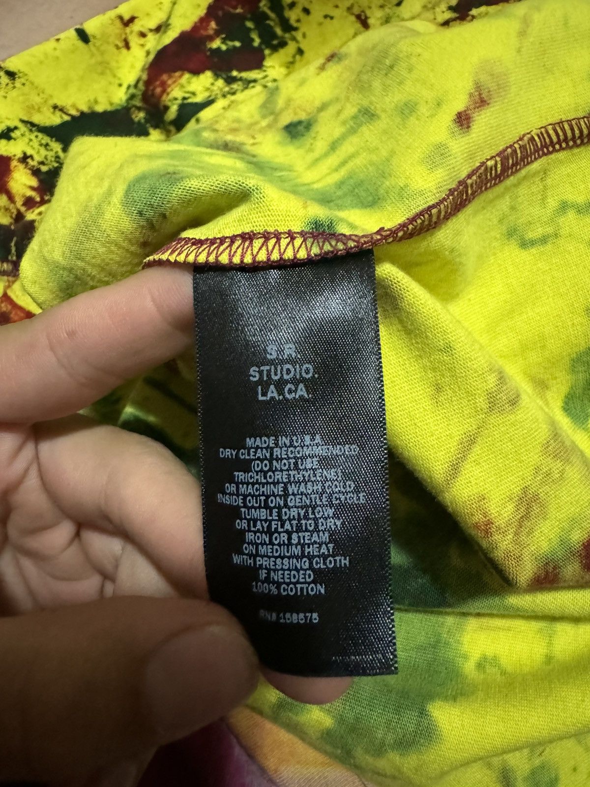 Sterling Ruby SR Studios Yellow Hand Dyed Longsleeve Size US S / EU 44-46 / 1 - 9 Thumbnail