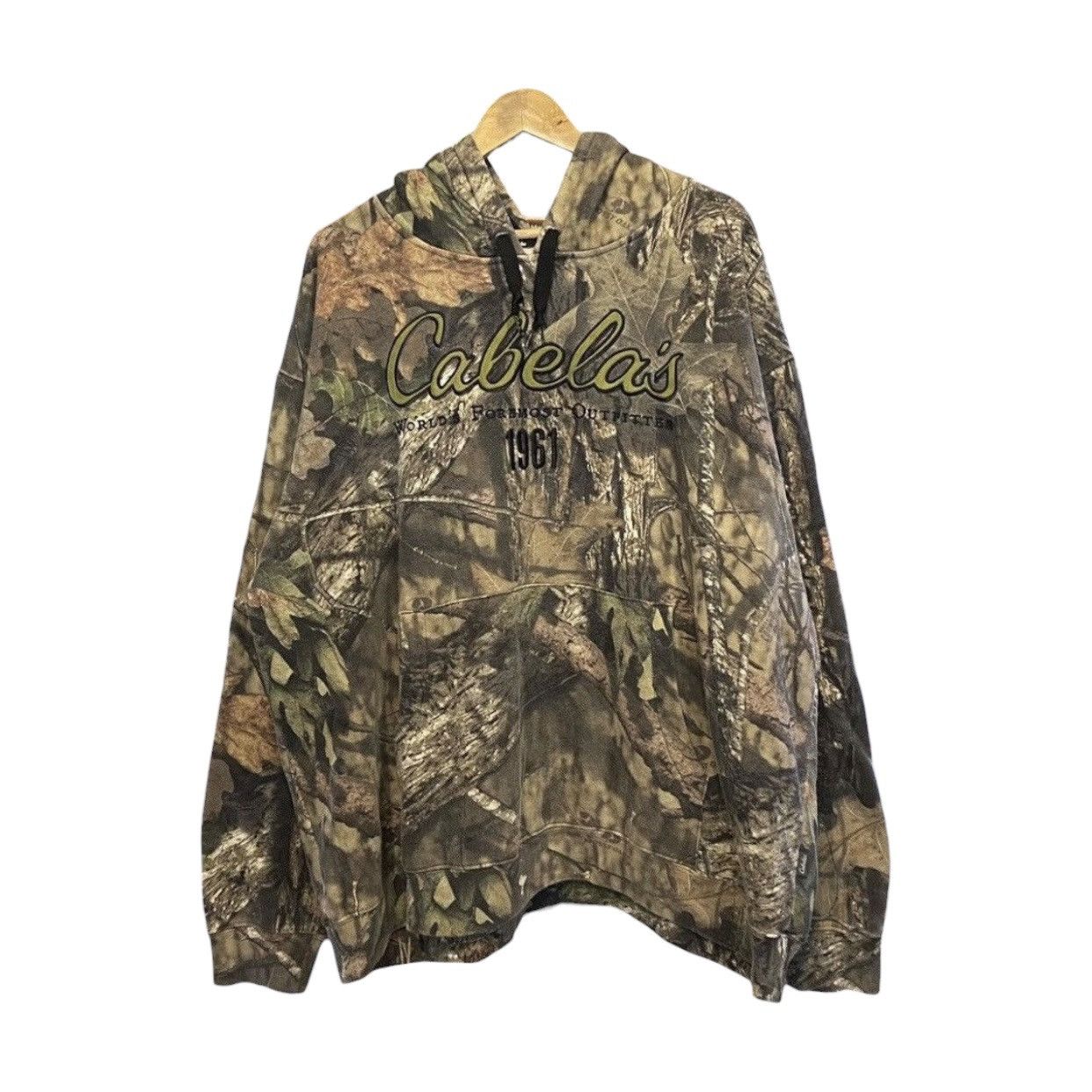 Cabelas CABELA'S Vintage RealTree Camo Spellout Pullover Hoodie Size US XXL / EU 58 / 5 - 1 Thumbnail