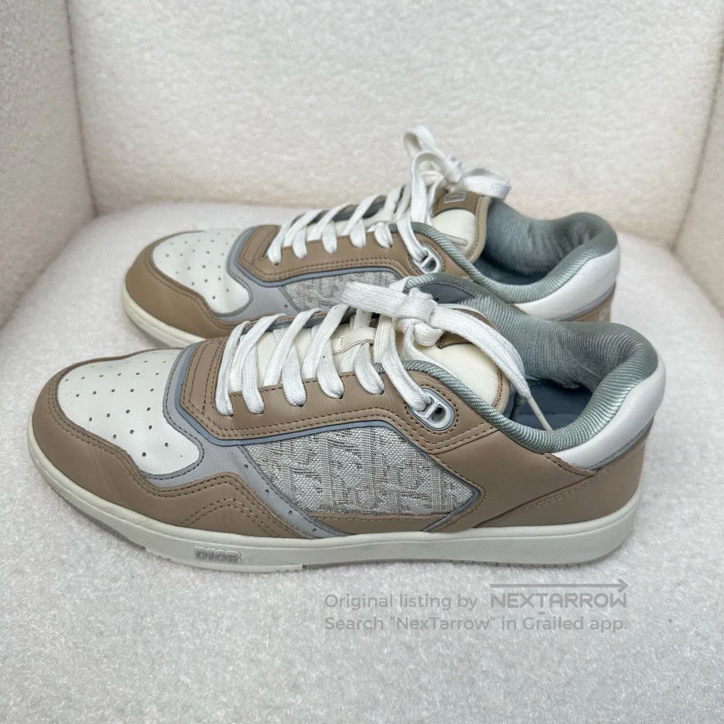 Dior Dior B27 Men's Beige Sneakers. Size US 10 / EU 43 - 3 Thumbnail