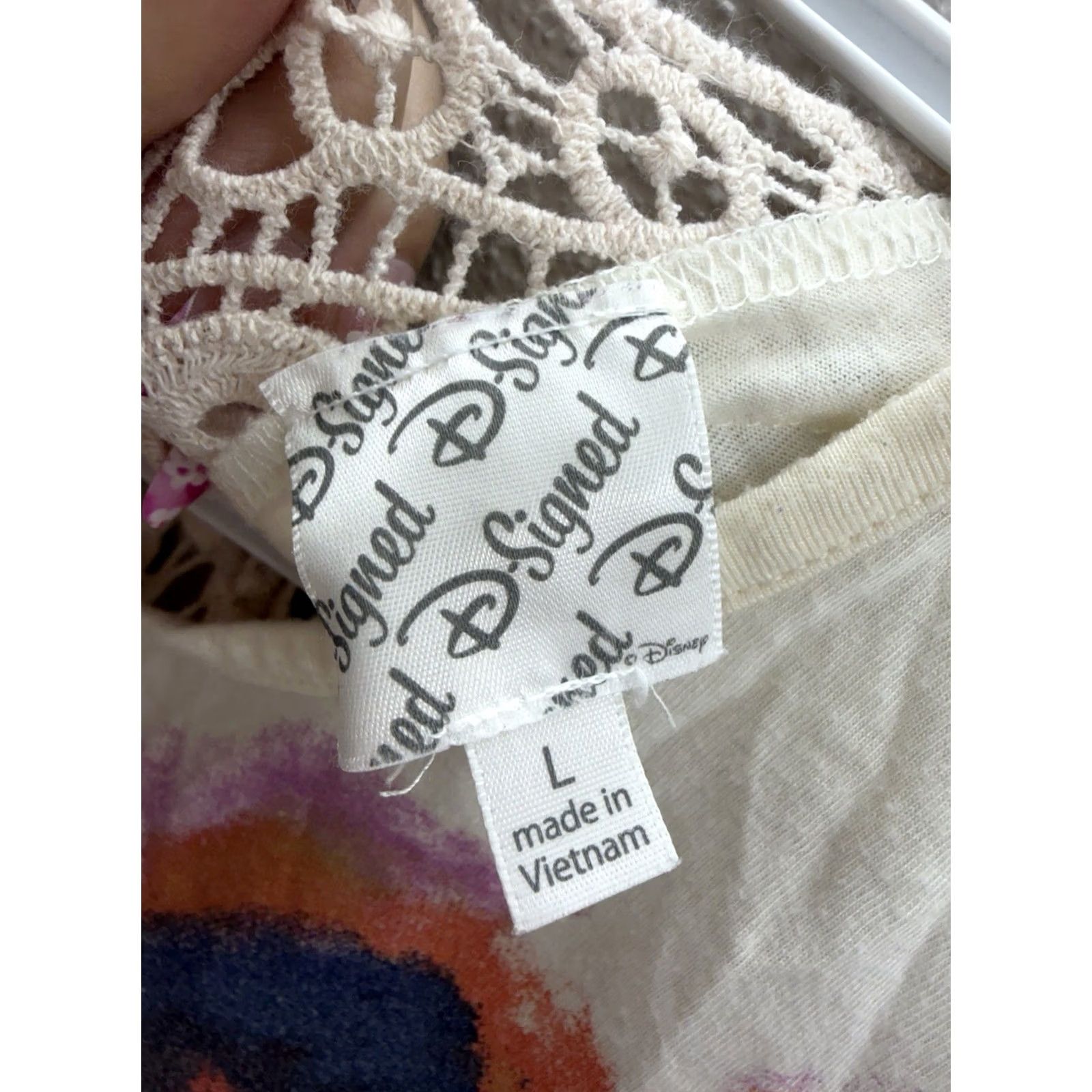 Vintage D-Signed Shirt Junior's Large Cream Butterfly Gem Embellished Short Sleeve Y2K Size L / US 10 / IT 46 - 5 Thumbnail