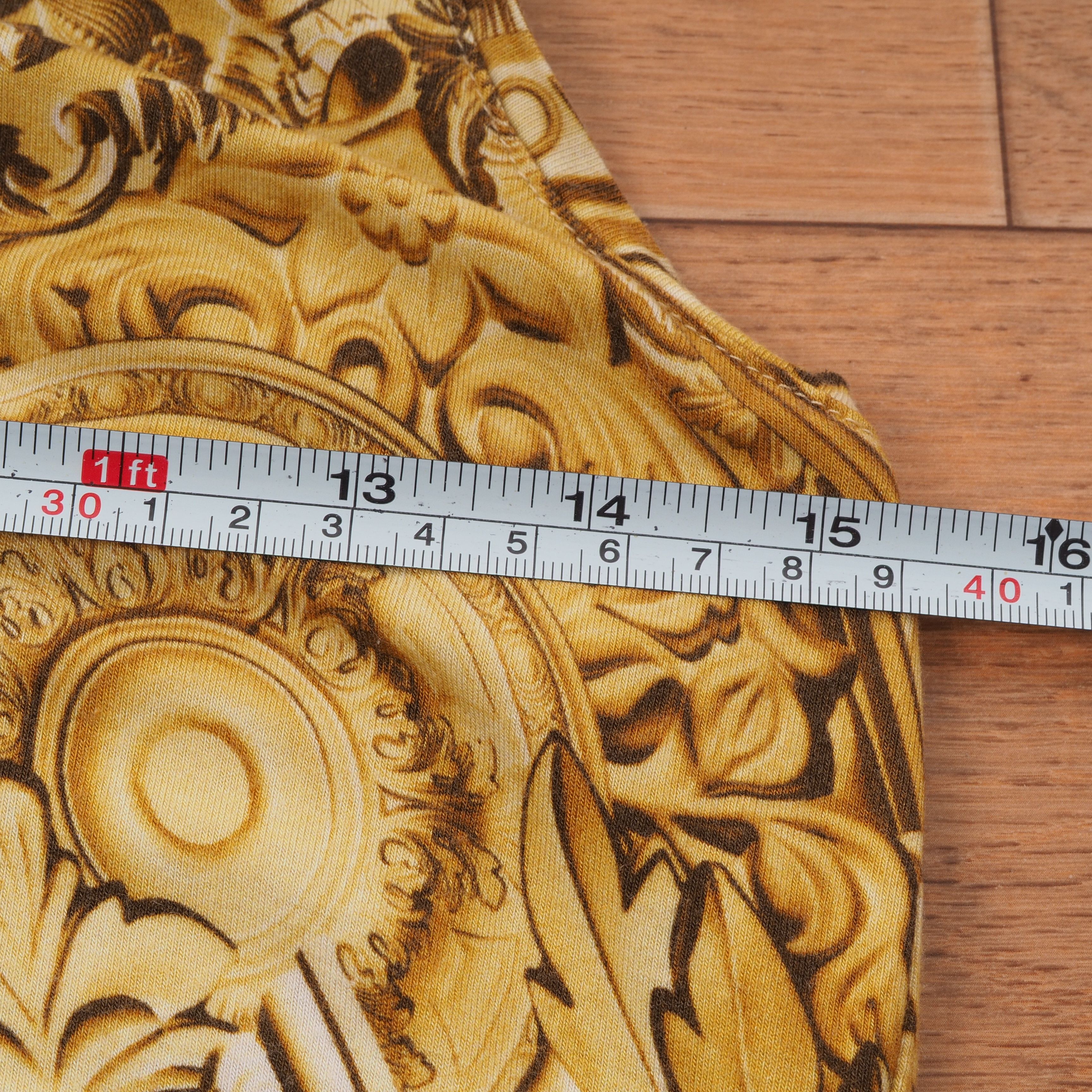 Versace Versace Jeans Gold Baroque Midi Long Dress Size XS / US 0-2 / IT 36-38 - 7 Thumbnail