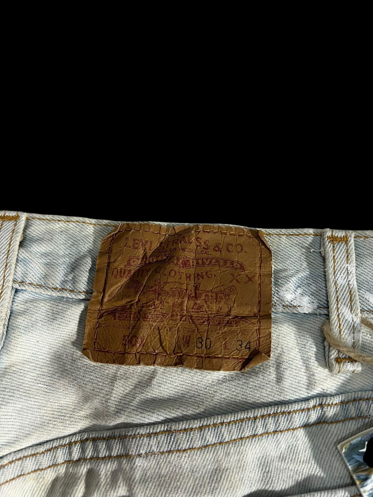 Levi's 🔥Vintage 90’s Levis 501 Vortex Designs Jean #USA Size US 29 - 21 Thumbnail