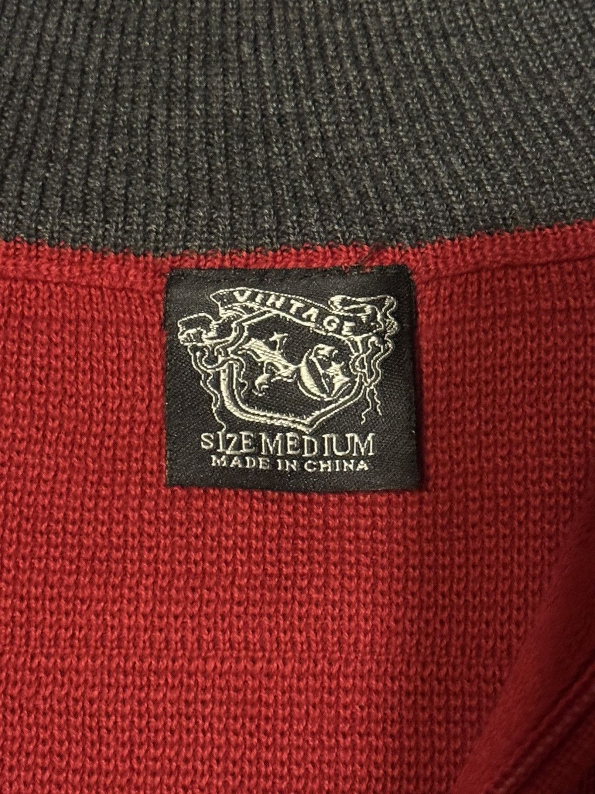 Vintage Vintage Y2K XG Quarter Zip Sweatshirt Red Medium Size US M / EU 48-50 / 2 - 6 Thumbnail