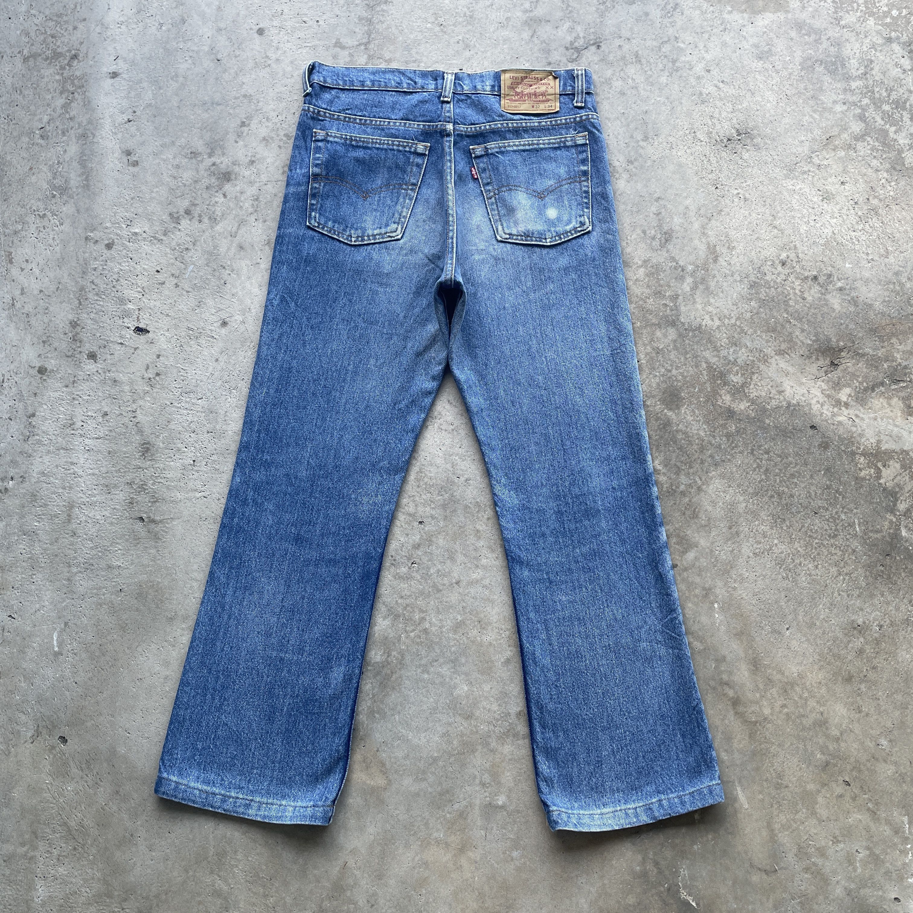 Levi's W31 Vintage Levi’s 517-0217 Flared Faded Bootcut Jeans Pants Size US 31 - 14 Thumbnail