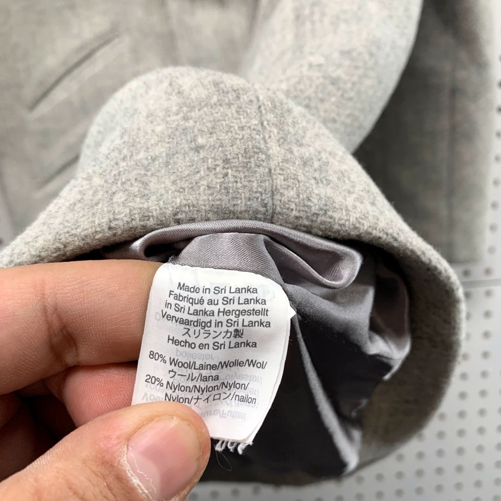 J.Crew J.CREW Coat Womens 4 Gray Italian Stadium Cloth Nello Gori Wool Blend Jacket Teen? Size S / US 4 / IT 40 - 6 Thumbnail