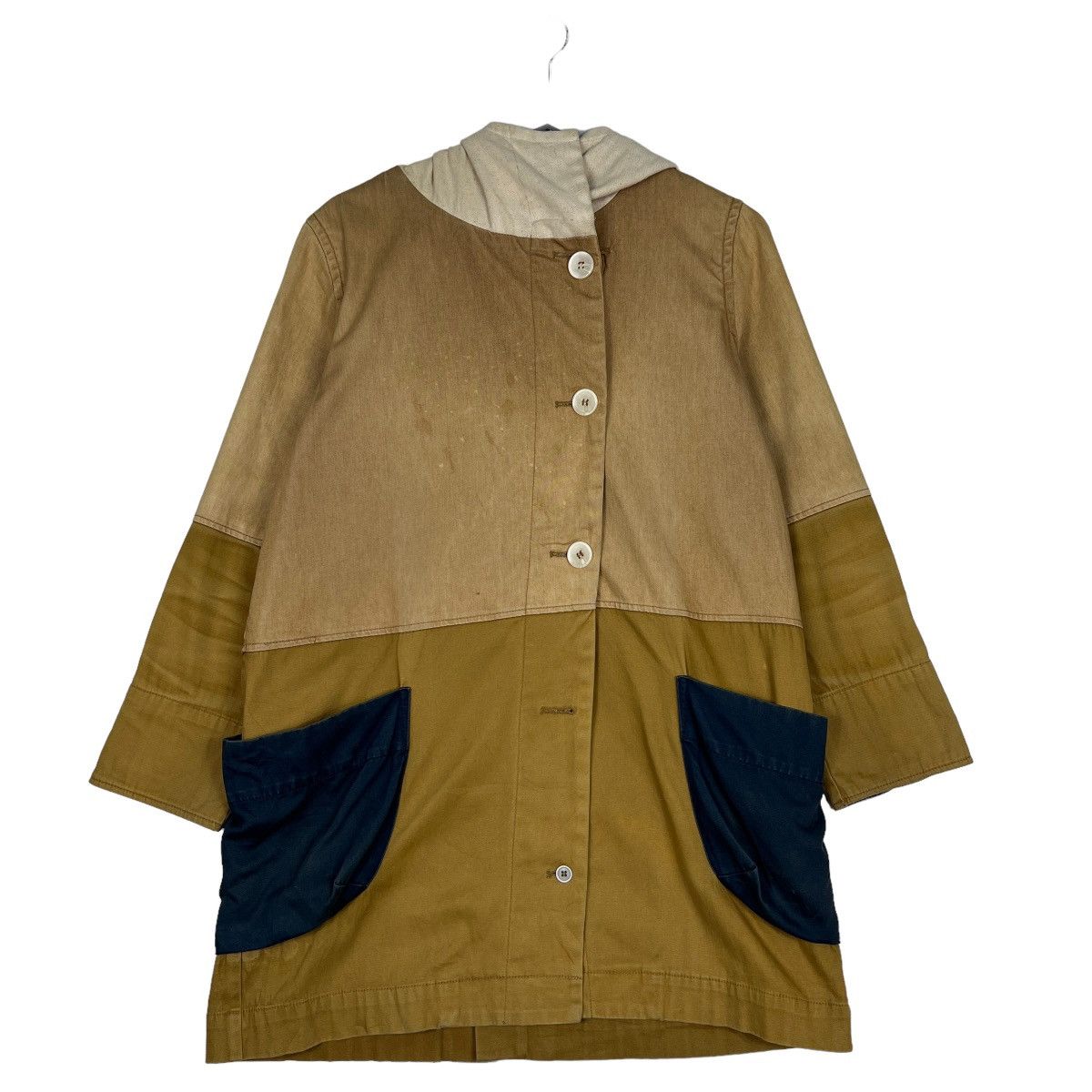 Issey Miyake 🔥 POU DOU DOU ISSEY MIYAKE PATCHWORK HOODIE JACKET Size US M / EU 48-50 / 2 - 1 Thumbnail