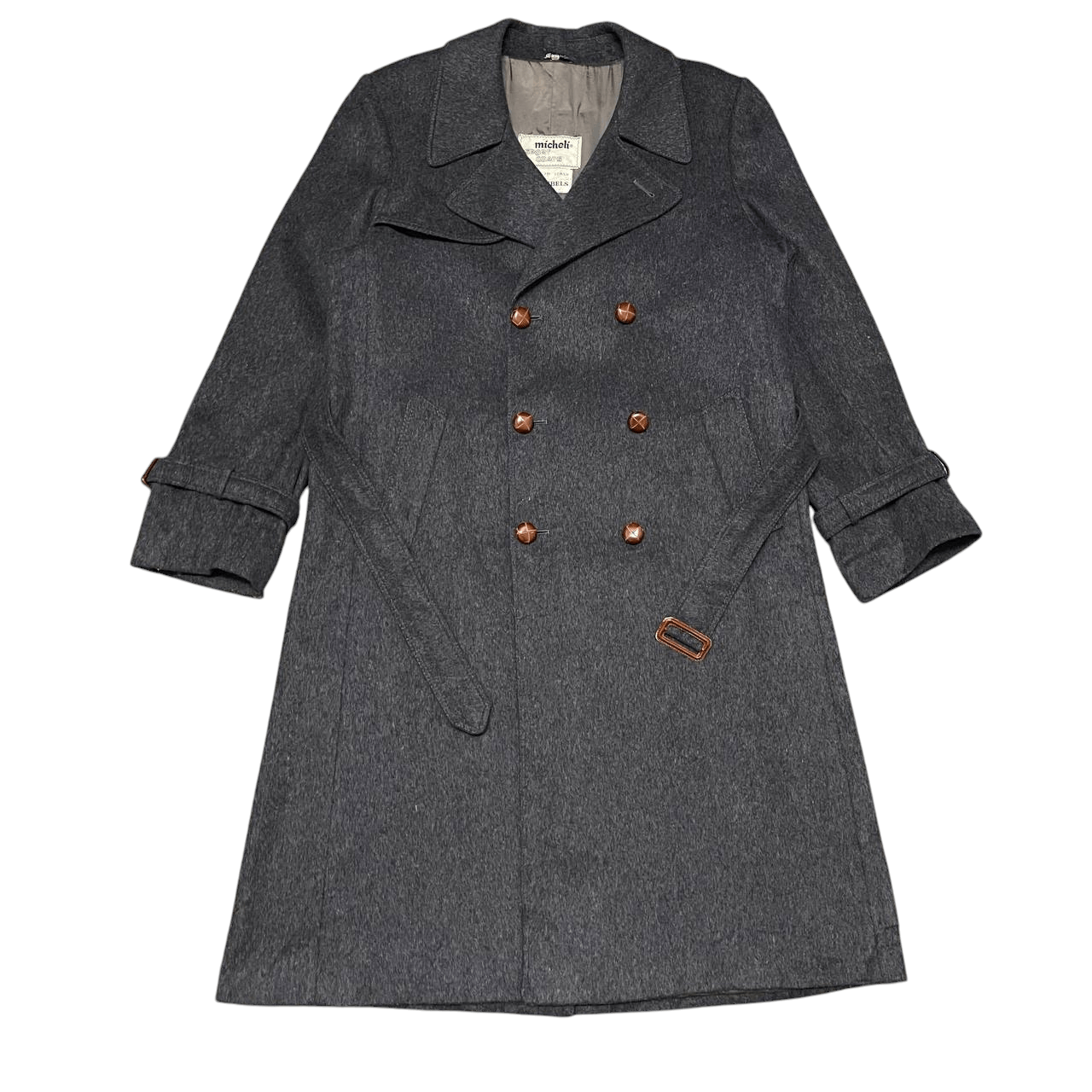 Vintage Vintage Micheli Sport Coats Wool Long Coat Gimbels Size US S / EU 44-46 / 1 - 1 Thumbnail