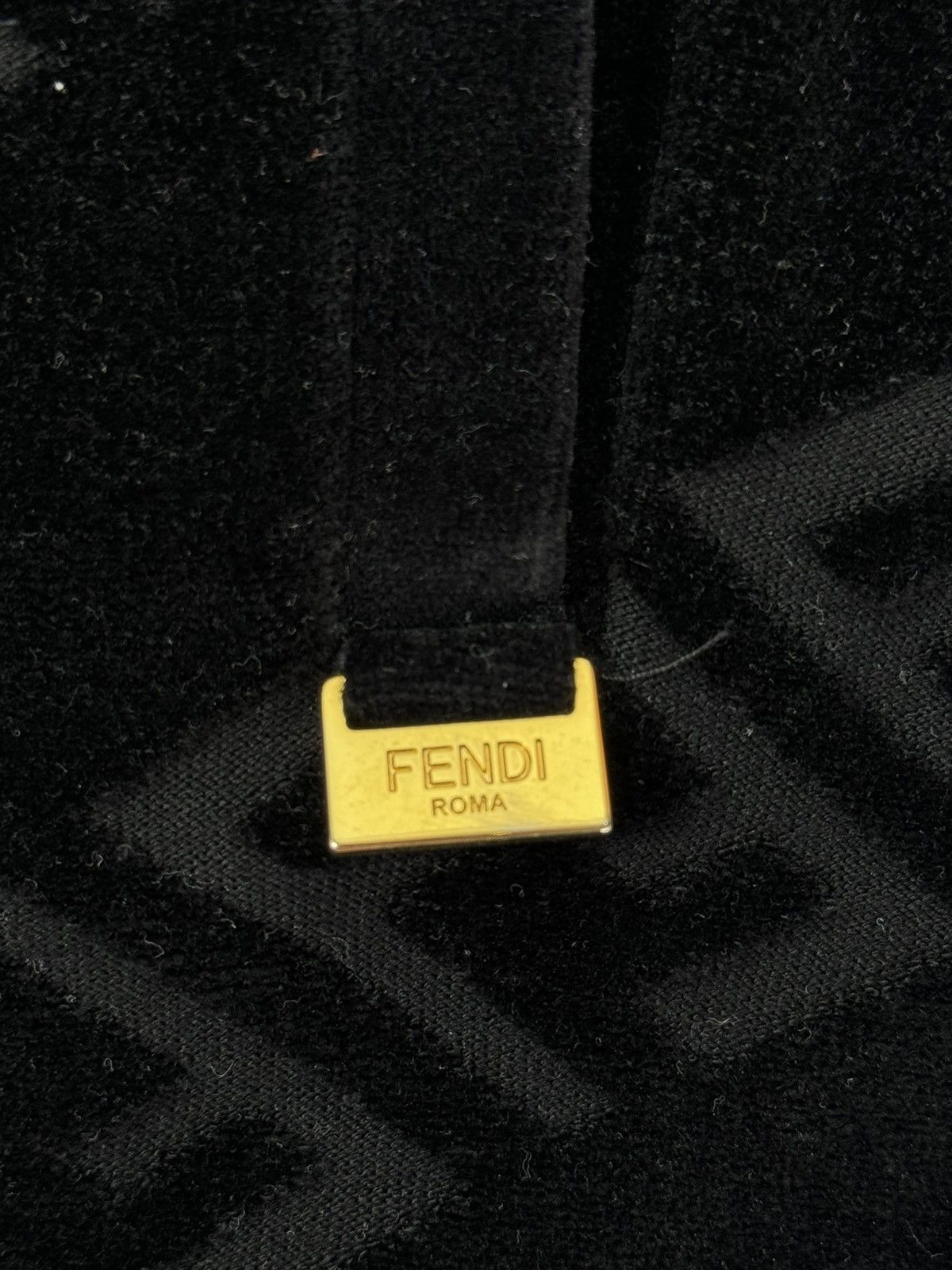 Fendi LOGO PRINT VELVET JOGGERS Size US 30 / EU 46 - 4 Thumbnail