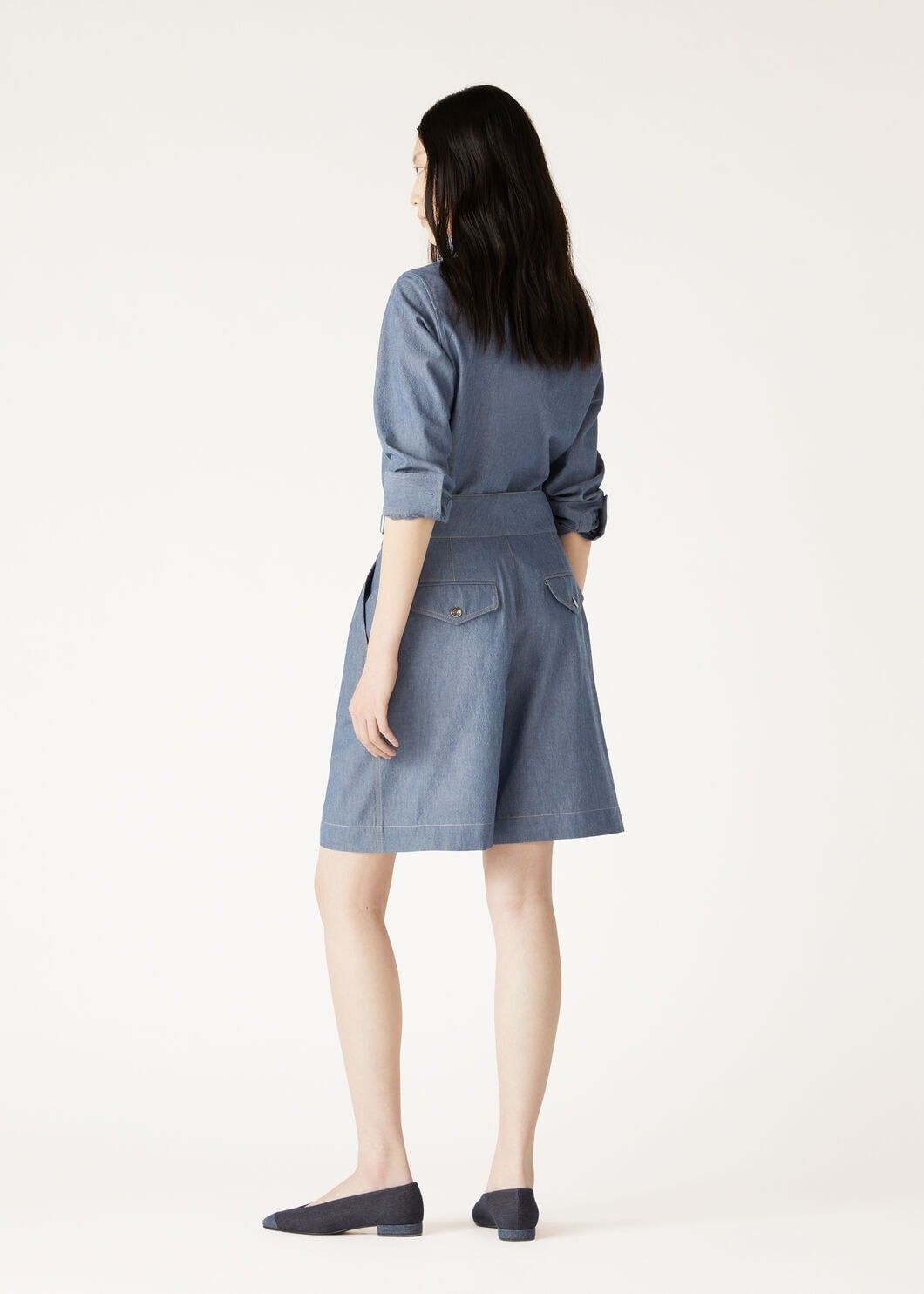 Loro Piana o1srvl11e0825 FAO4046 Roslyn Shirt in Blue Size S / US 4 / IT 40 - 5 Thumbnail