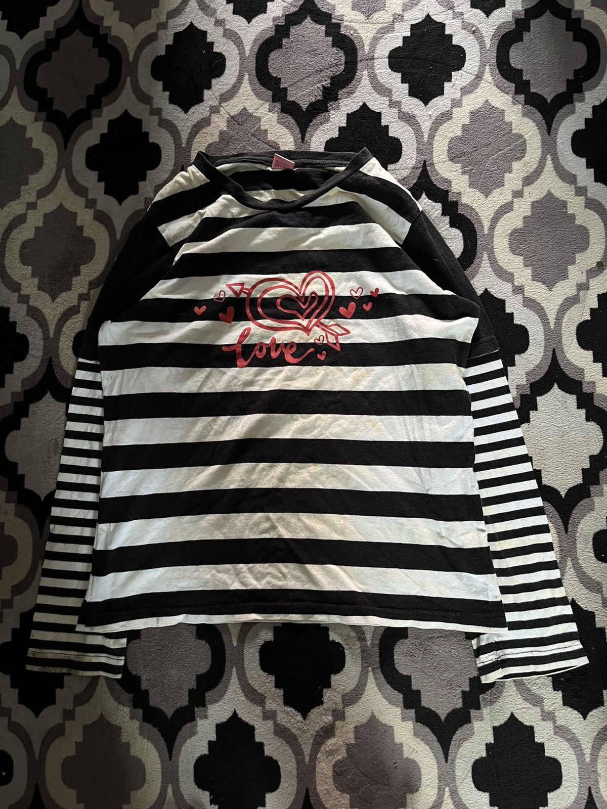 Hysteric Glamour 2000s happy n co striped double layers Size US S / EU 44-46 / 1 - 1 Thumbnail