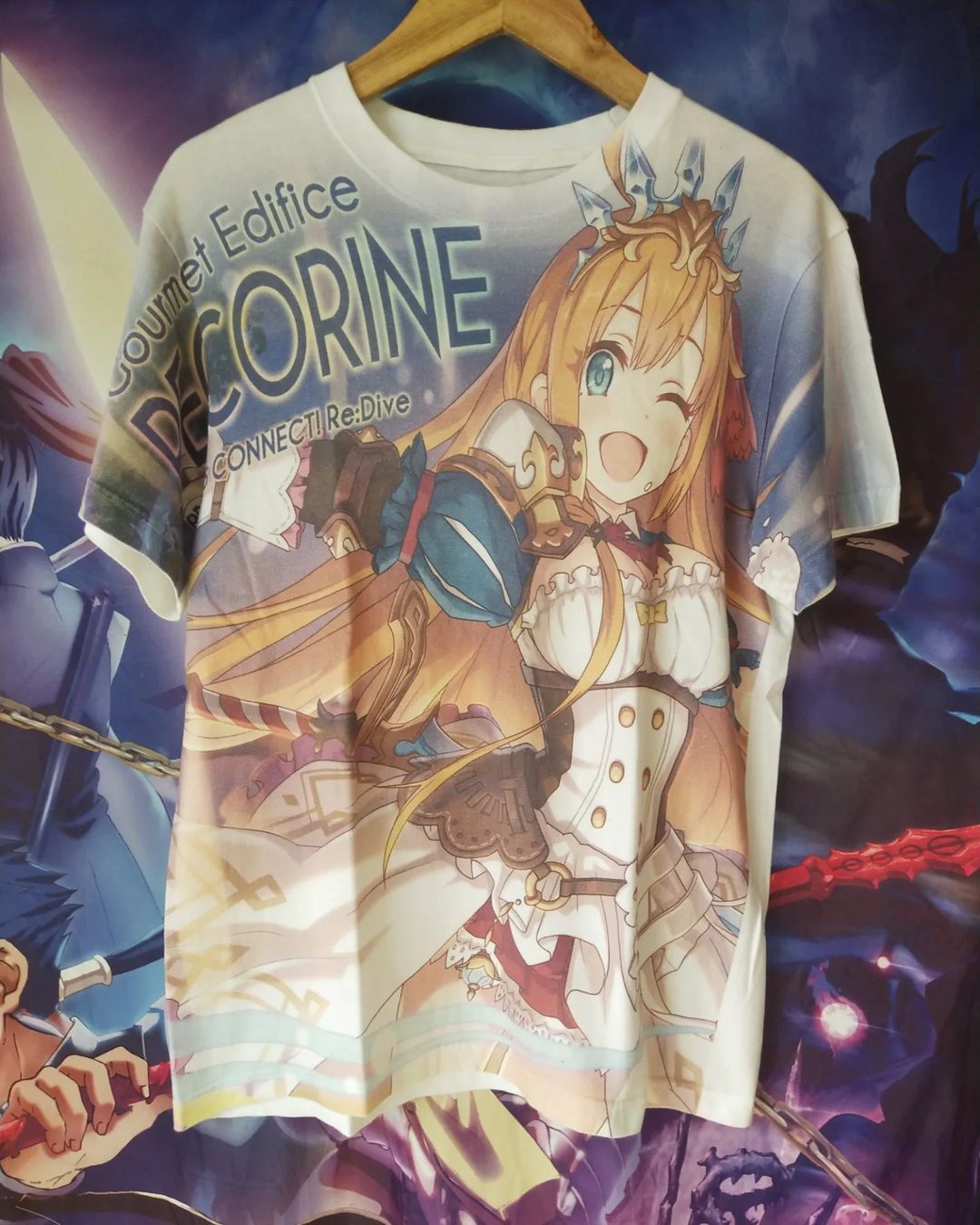 Anime × Japanese Brand Princess Connect! Re:Dive Pecorine AOP Anime Game Tees Cospa Size US L / EU 52-54 / 3 - 1 Thumbnail