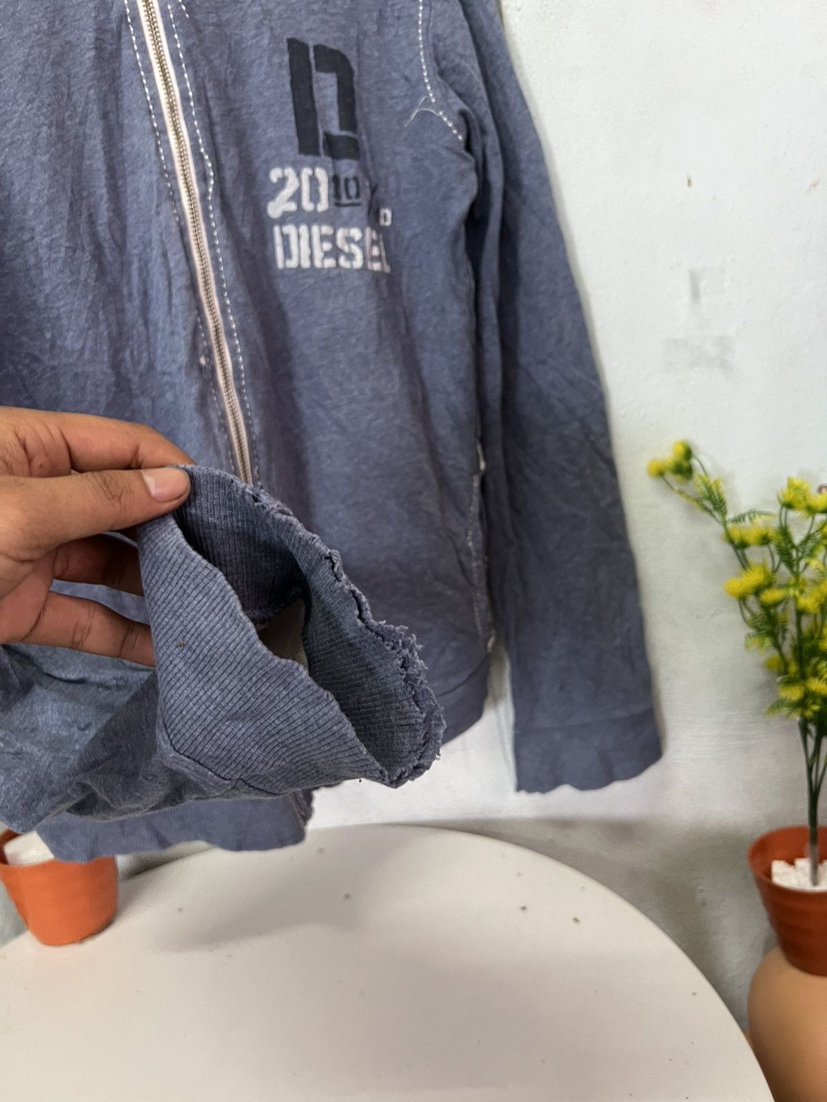 Diesel Vintage Diesil Distress Hoodie Size US M / EU 48-50 / 2 - 5 Thumbnail