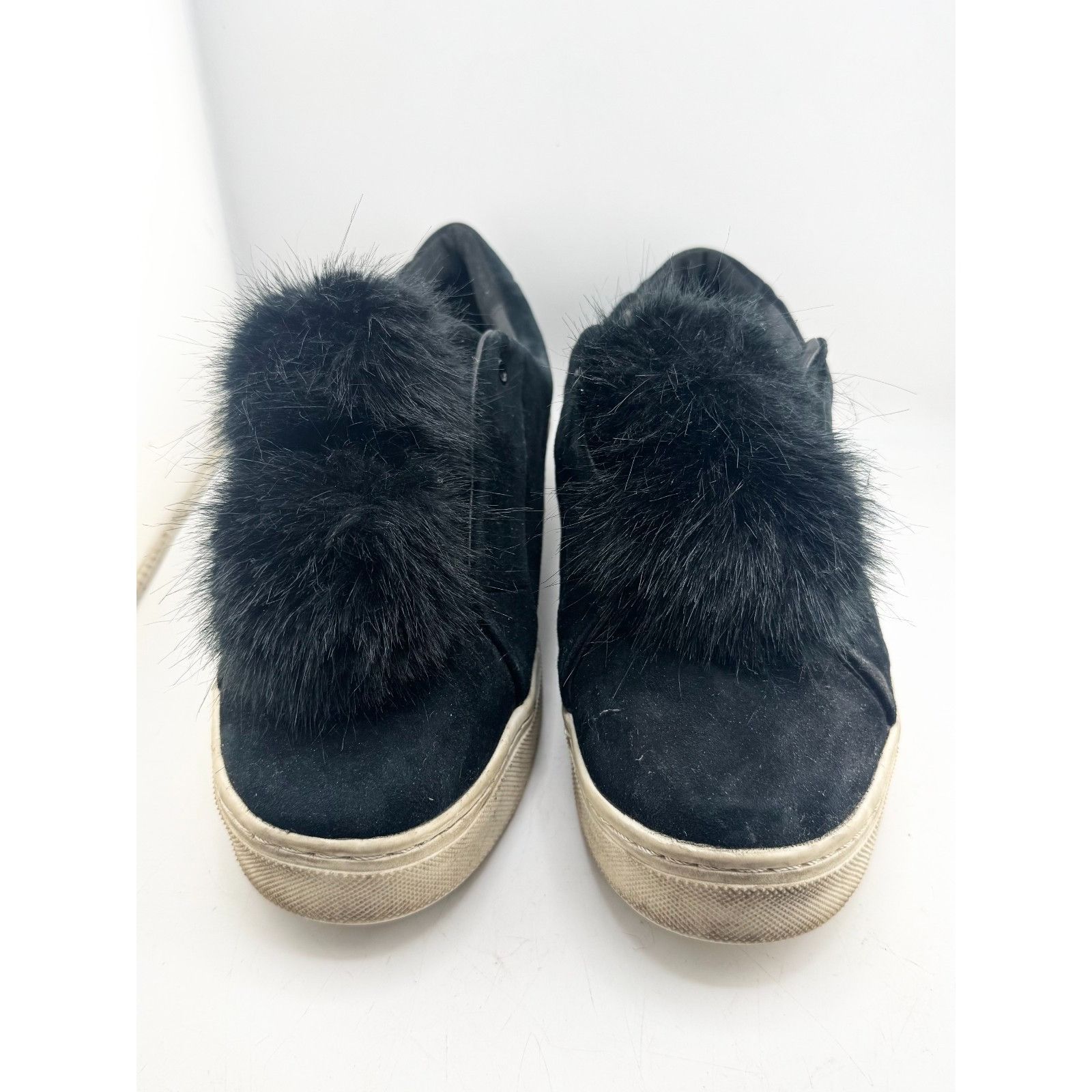Sam Edelman Sam Edelman Leya black Sneakers shoes faux fur pom pom Women Size US 11 / IT 41 - 1 Thumbnail