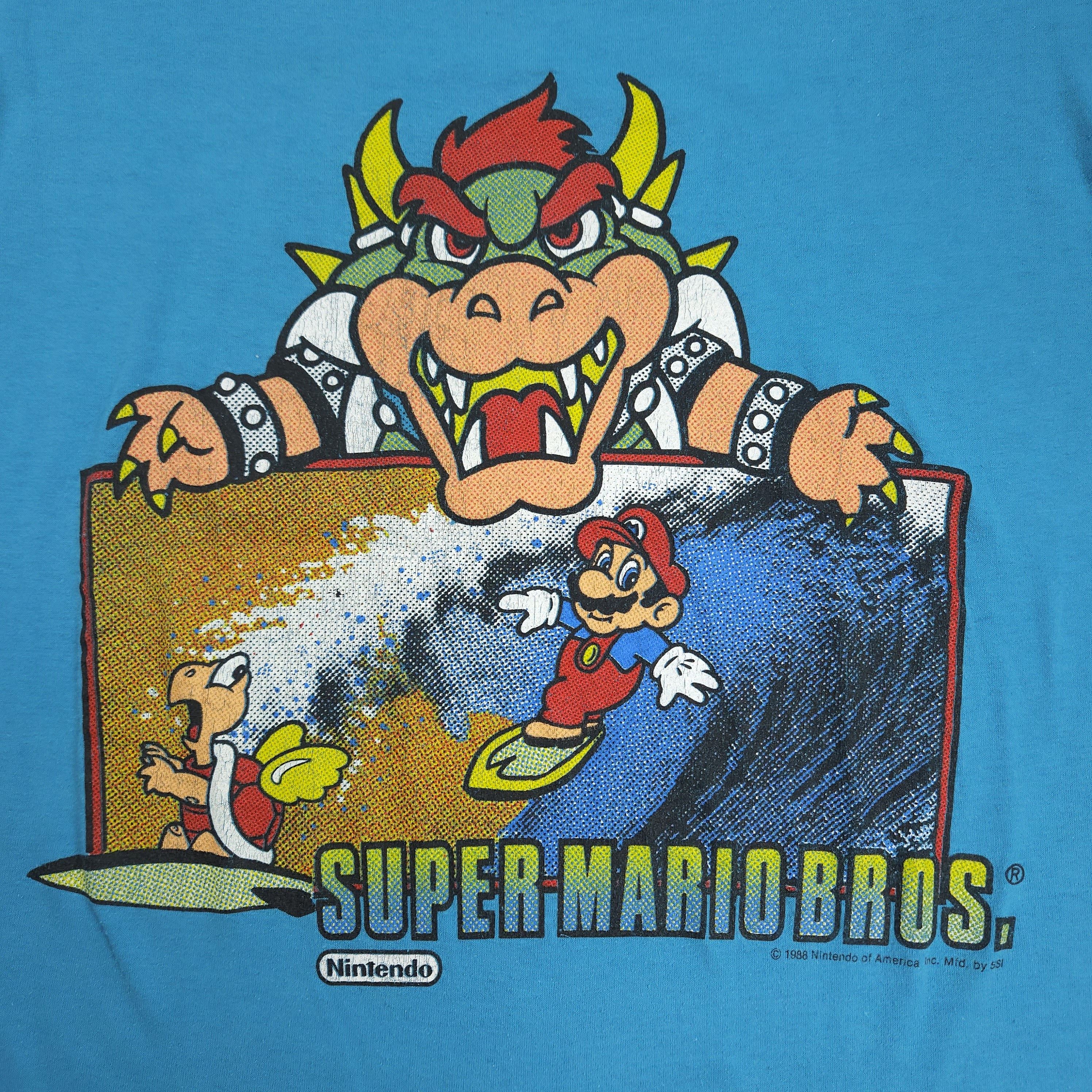 Nintendo Vintage Super Mario Brothers 80s 90s Nintendo Bowser Size US M / EU 48-50 / 2 - 2 Thumbnail