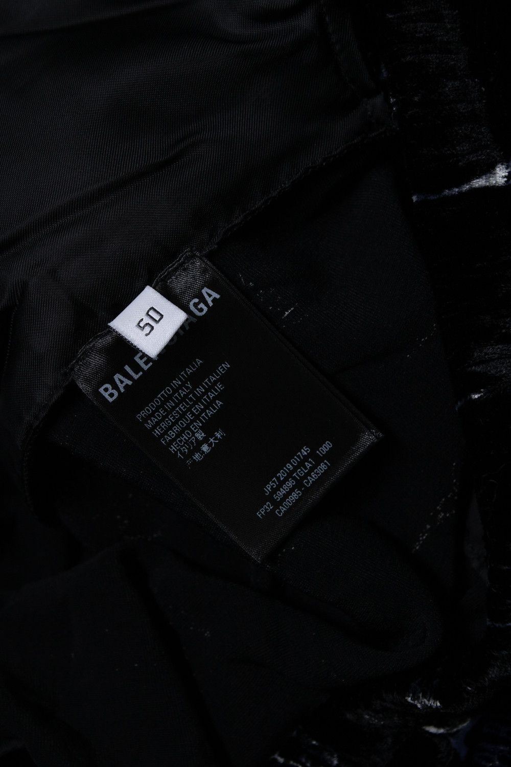 Balenciaga Balenciaga, black velour eiffeltower pyjama suit Size US L / EU 52-54 / 3 - 9 Thumbnail