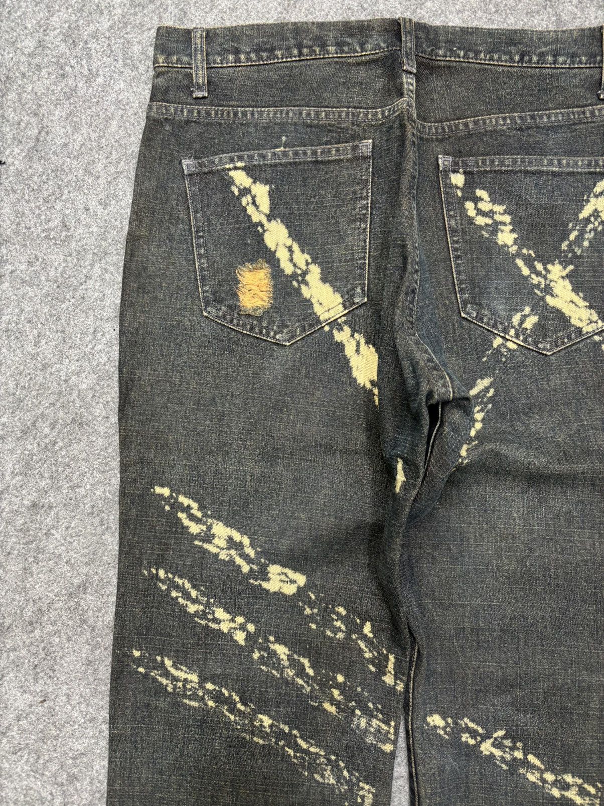 Designer 💥MODERM Samurai Slash MudWash Rusty Distressed Denim F675 Size US 32 / EU 48 - 16 Thumbnail