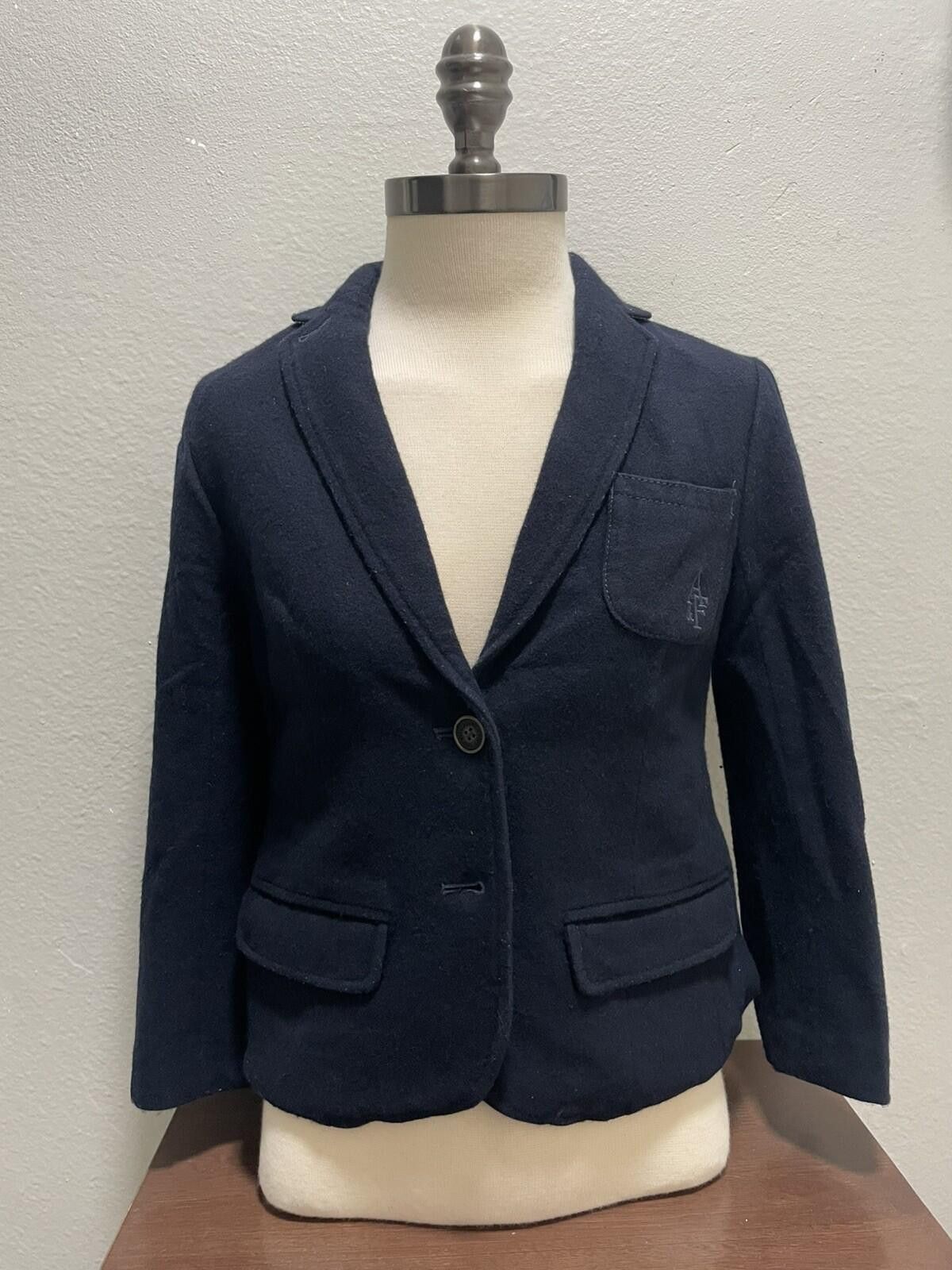 Abercrombie & Fitch VTG Abercrombie & Fitch Y2K Blue Blazer Wool Blend Jacket M Size M / US 6-8 / IT 42-44 - 1 Thumbnail