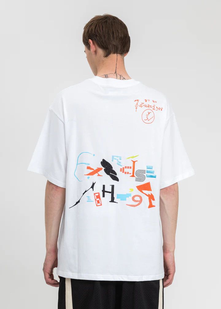 NAMESAKE o1mle0424 Oversized Sava Scrimmage T-Shirt in White Size US XS / EU 42 / 0 - 2 Thumbnail