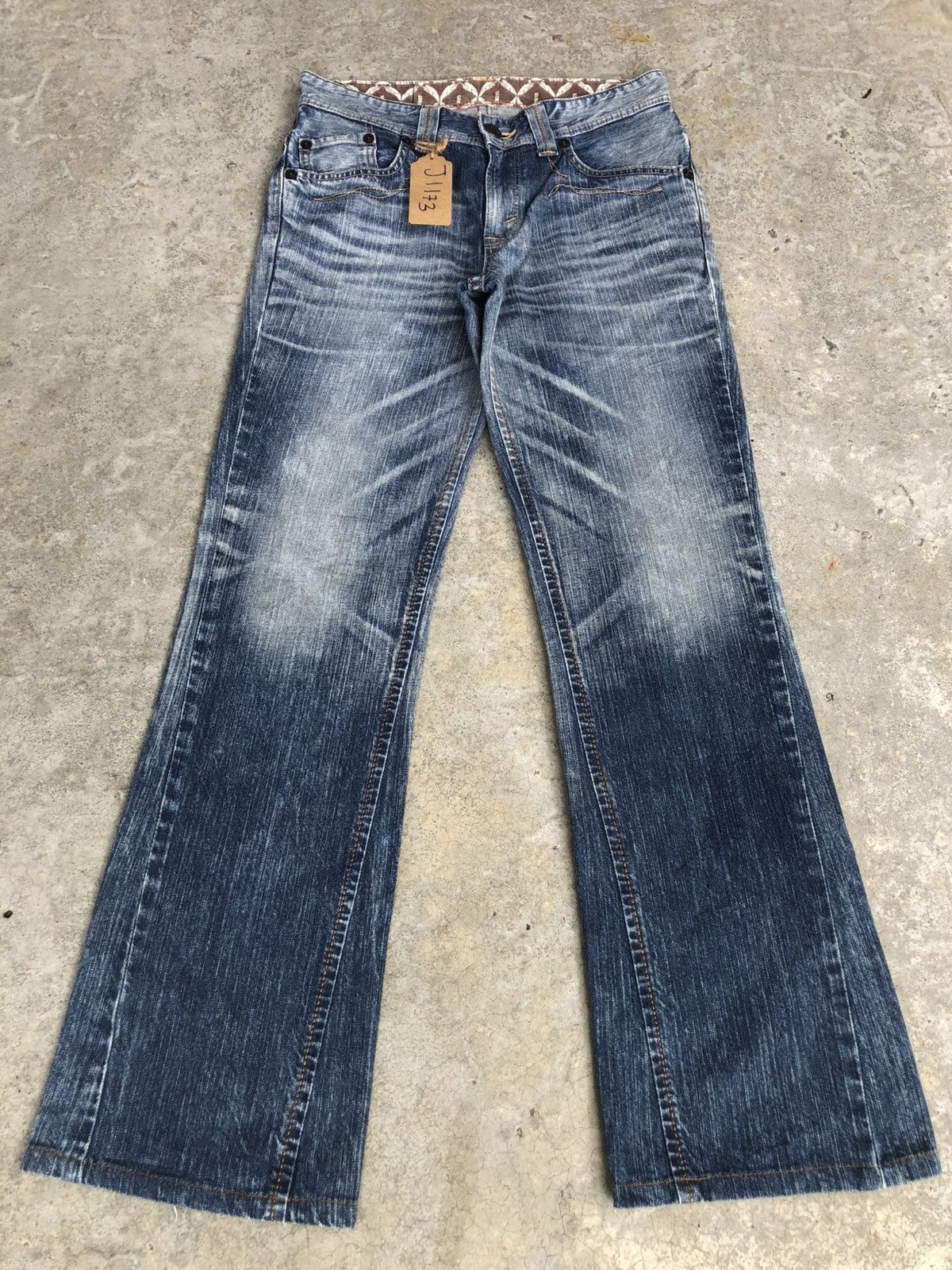 If Six Was Nine Japanese Edwin XU Flared Jeans Distressed Jeans Size US 31 - 1 Thumbnail