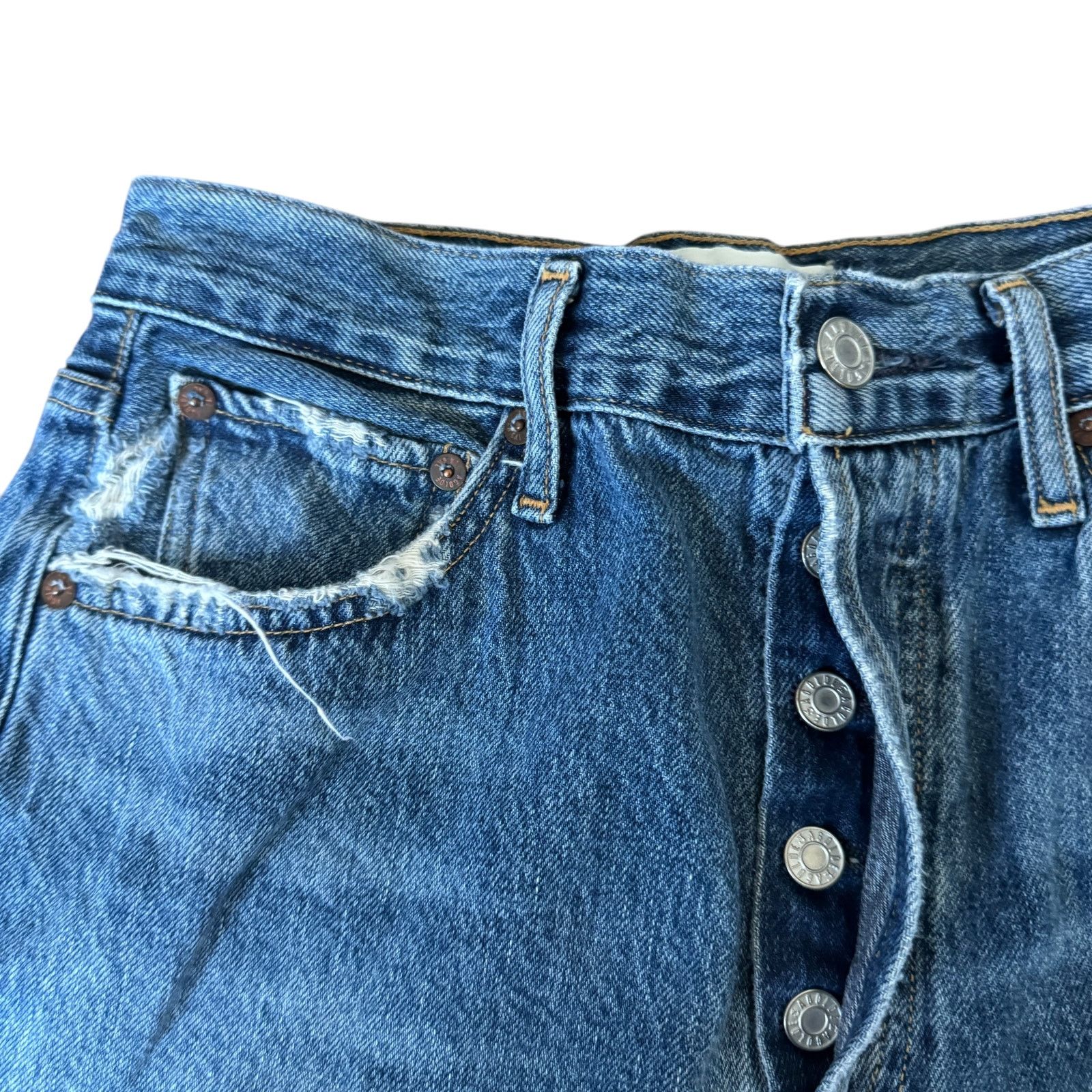Agolde AGOLDE Riley High Rise Straight Crop Jean Frequency Wash Size 28" / US 6 / IT 42 - 5 Thumbnail