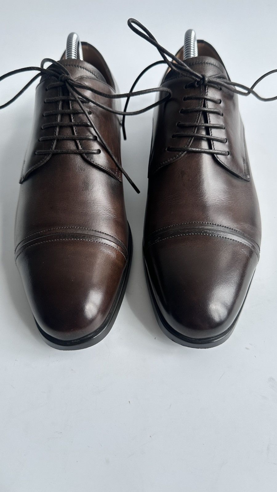 Bally Bally Switzerland Lampy Brown Leather Derby Shoes US 7.5 EEE Size US 7.5 / EU 40-41 - 5 Thumbnail
