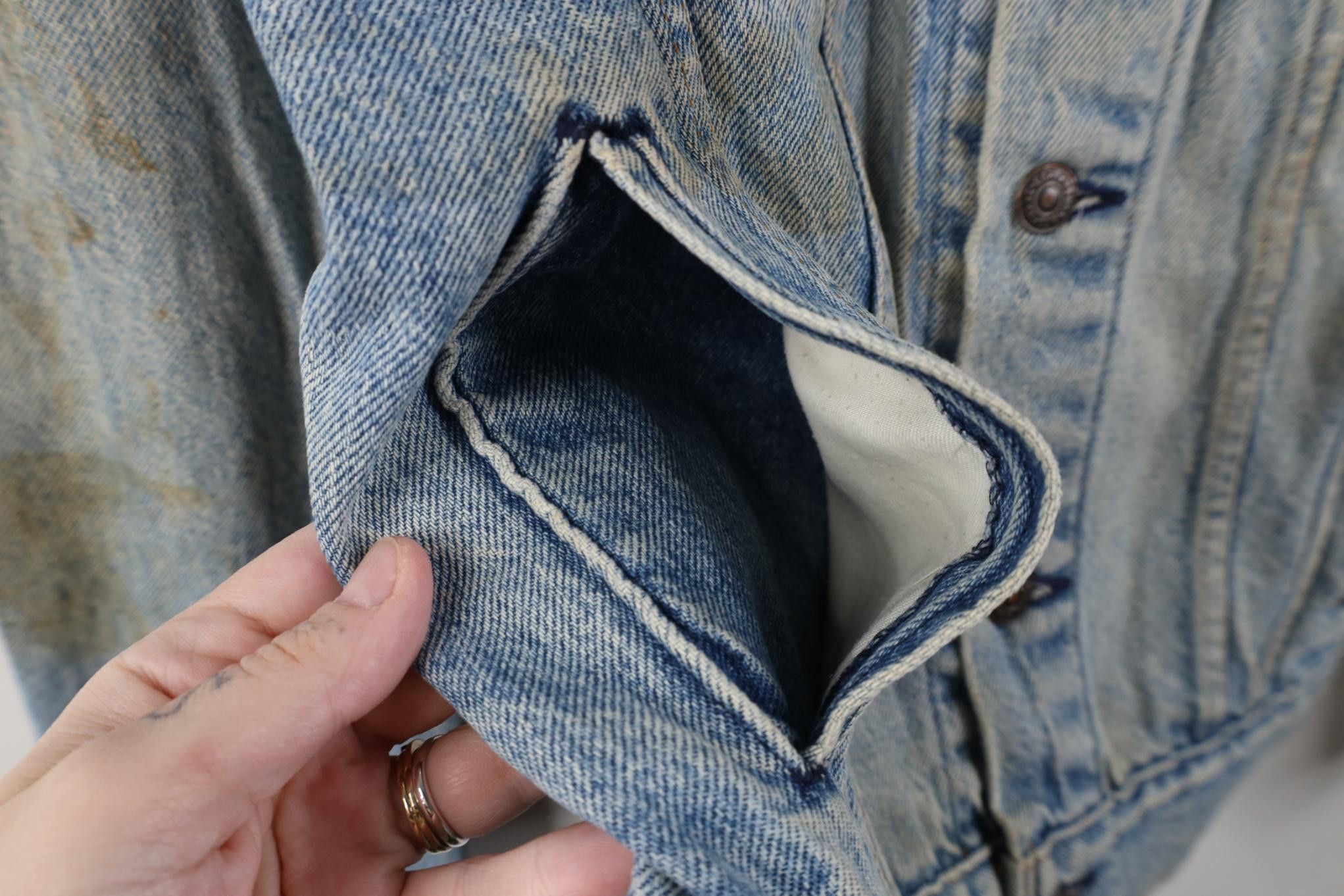 Levi's Vintage 80s Levis Denim Jean Trucker Jacket Blue USA Size US L / EU 52-54 / 3 - 8 Thumbnail