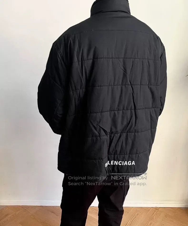 Balenciaga Balenciaga Black Back Logo Cotton Jacket Size US L / EU 52-54 / 3 - 5 Thumbnail