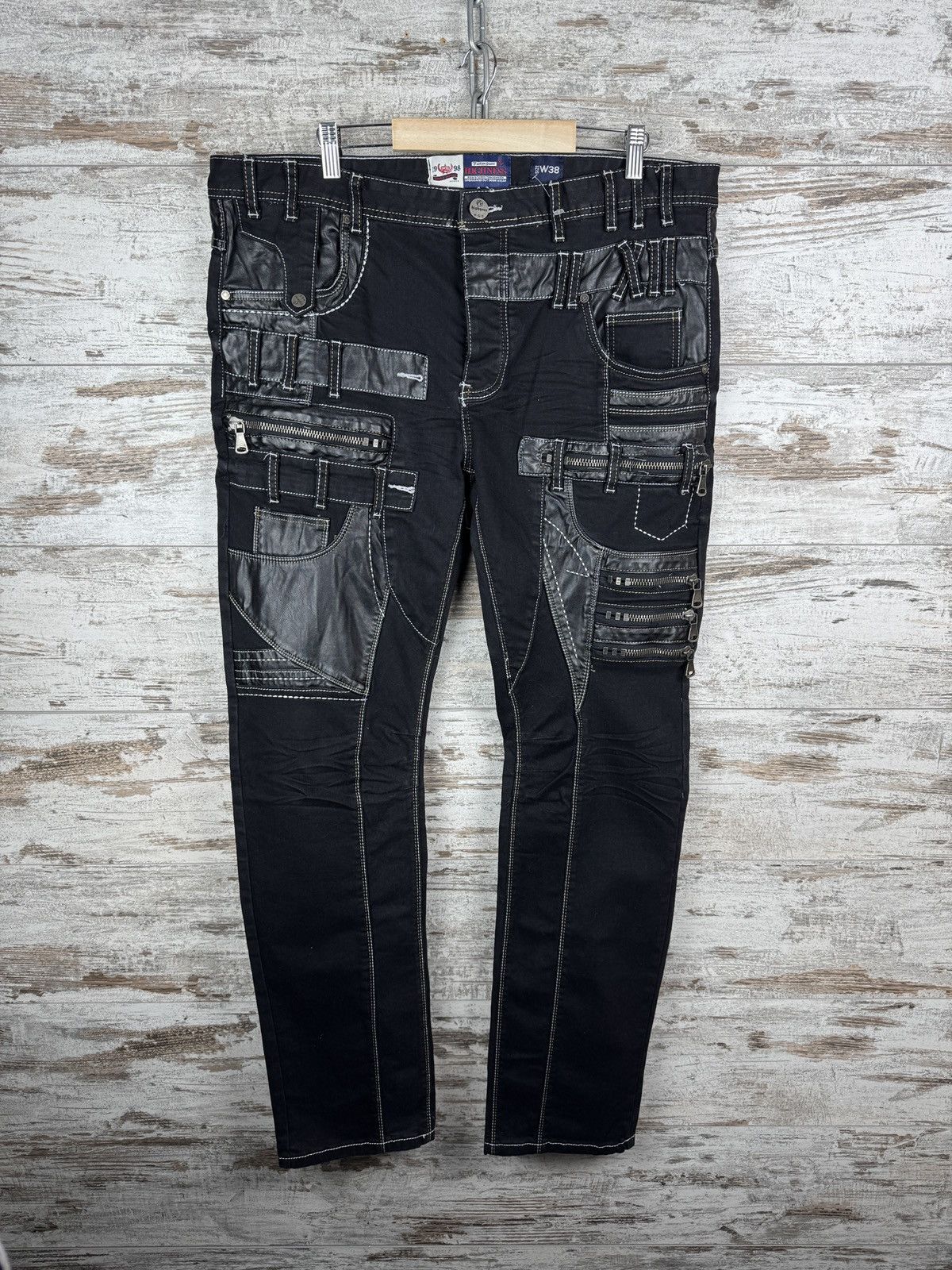 Vintage KOSMO LUPO Herren Jeans Hose Black Denim Japan Style size 38 Size US 38 / EU 54 - 1 Thumbnail