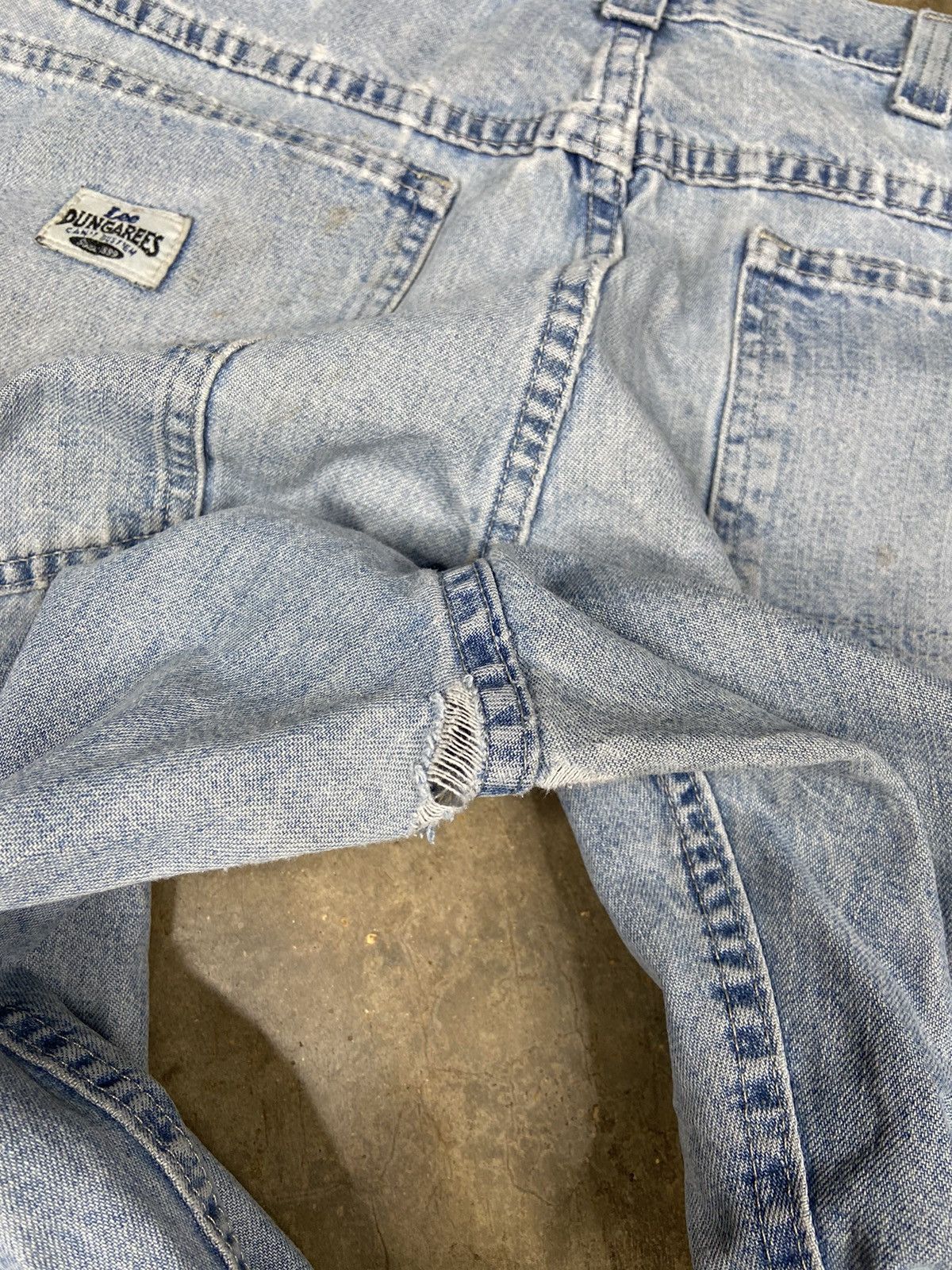 Lee Crazy Vintage Thrashed Faded Baggy Skater Jnco Style Jeans Size US 36 / EU 52 - 5 Thumbnail