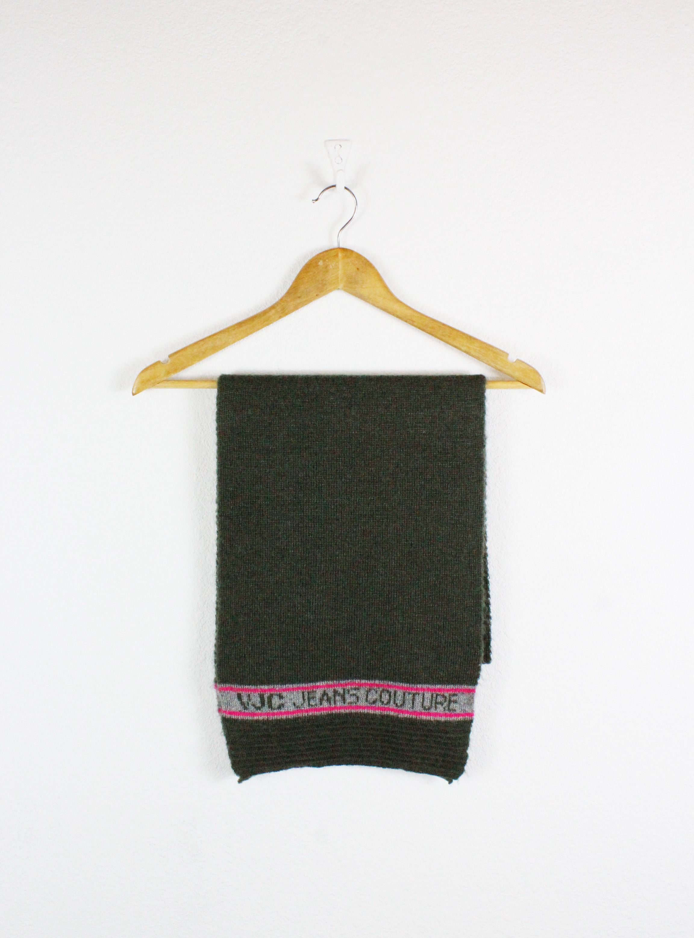 Versace Jeans Couture Vintage Versace Jeans Couture Logo Wool Mohair Scarf Size ONE SIZE - 2 Thumbnail