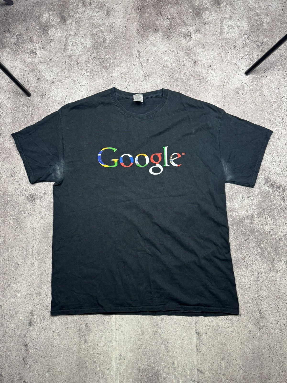 Vintage Vintage 2000s Google Y2K I'm Feeling Lucky Black T-shirt Size US XL / EU 56 / 4 - 1 Thumbnail