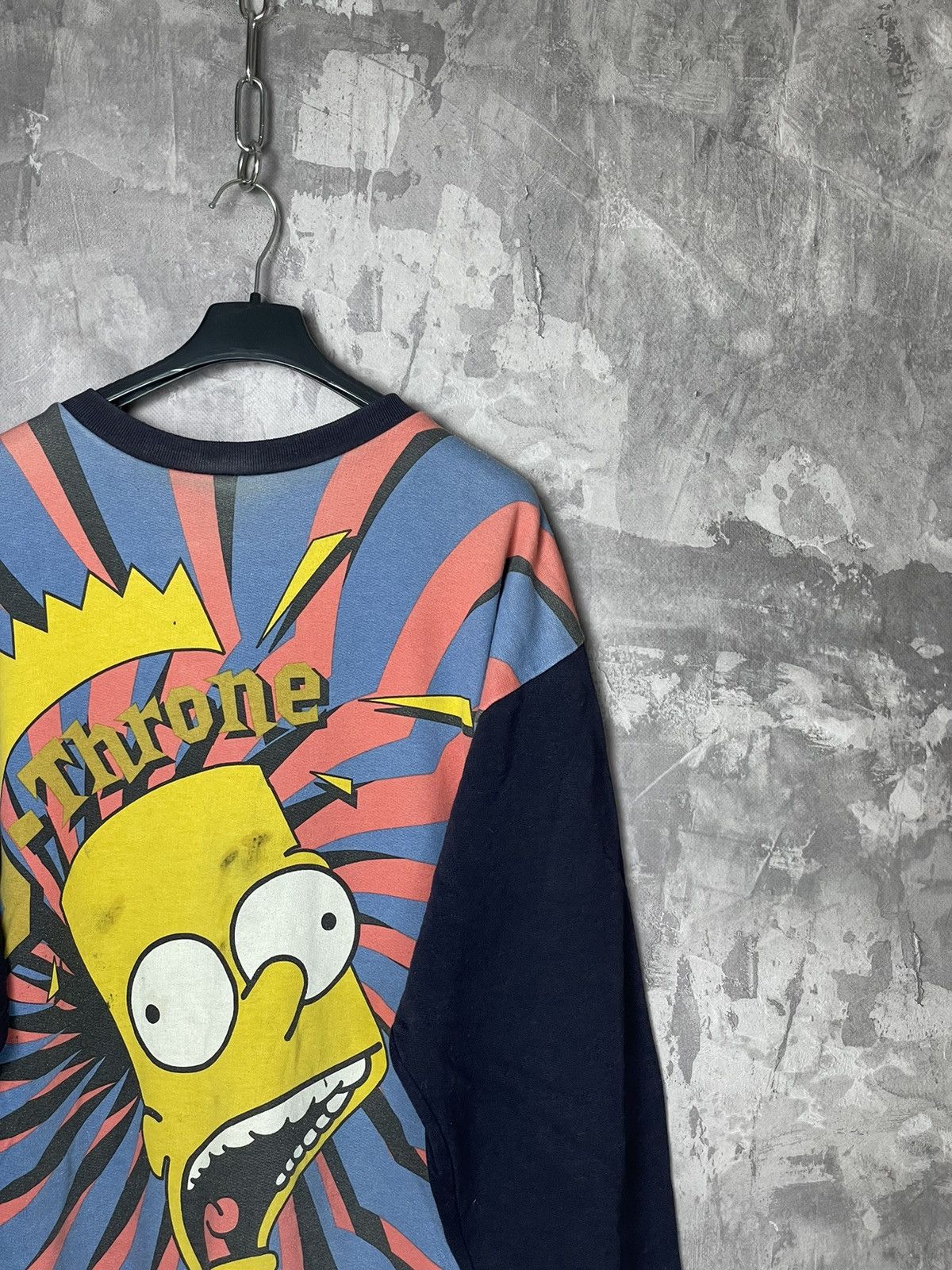 The Simpsons × Vintage Vintage 90s The Simpsons Longsleeve Overprint Rare Shirt Size US L / EU 52-54 / 3 - 5 Thumbnail