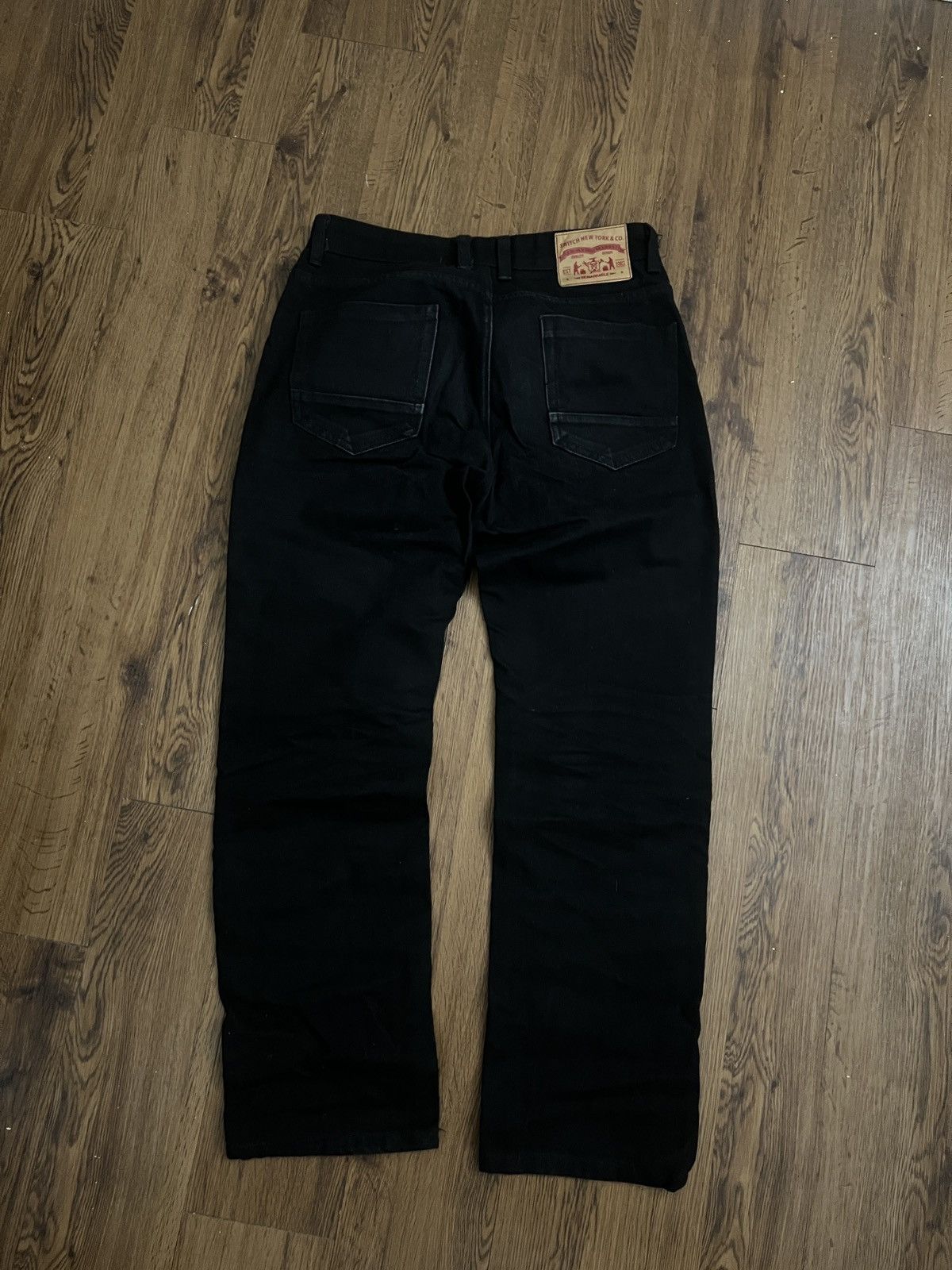 Vintage Switch New York and Co Black Straight Denim Pants Size US 30 / EU 46 - 3 Thumbnail