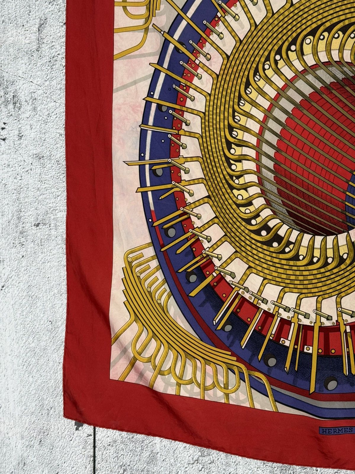 Hermes Hermes 'Alternateur' Silk Scarf Designed by Pierre Peron Size ONE SIZE - 8 Thumbnail
