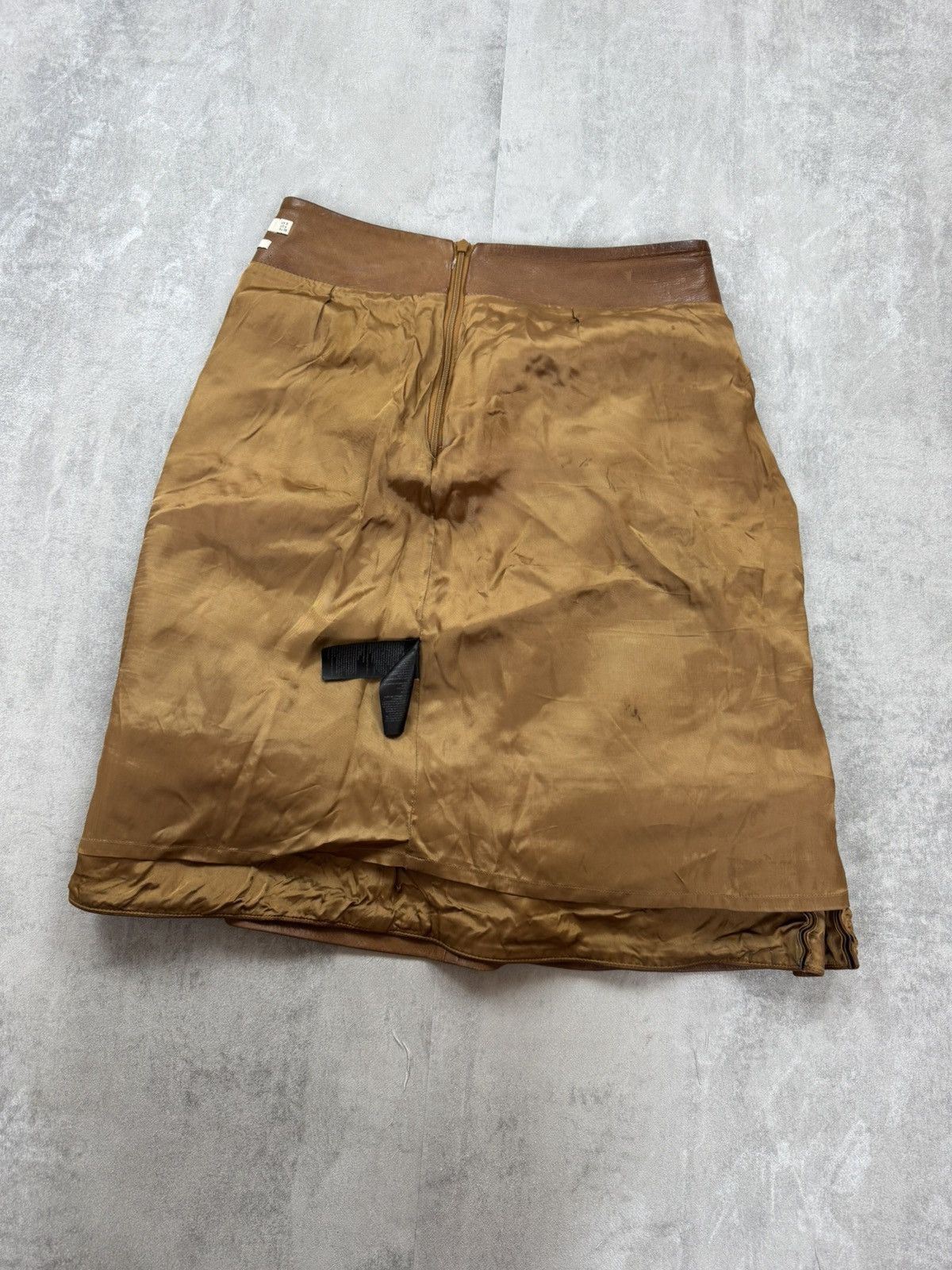 Designer × Karen Millen KAREN MILLEN Leather Mini Dress Womens Size 36 Size 27" / US 4 / IT 40 - 9 Thumbnail