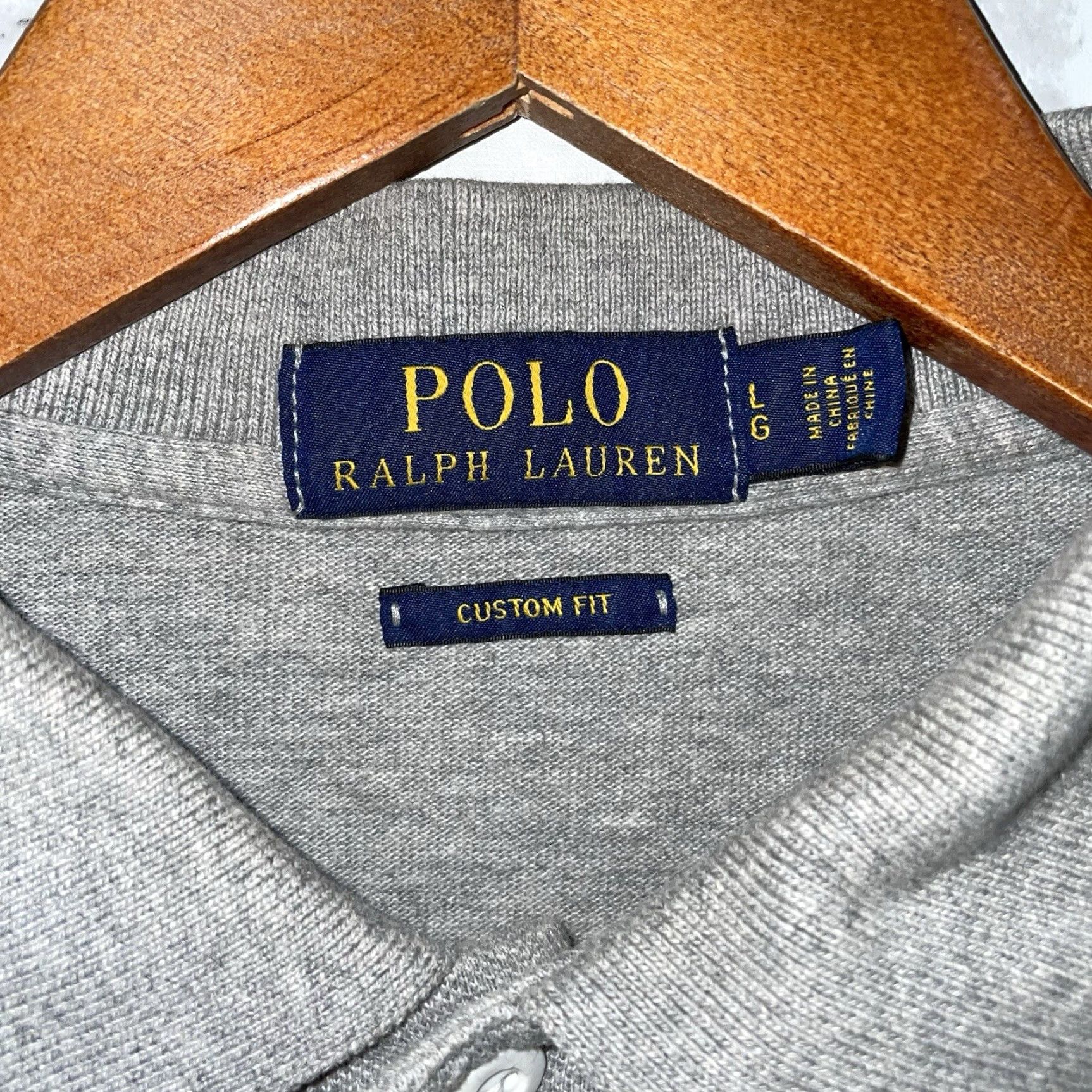 Polo Ralph Lauren Polo Ralph Lauren Polo Shirt Gray USA 16 Mens Size L Custom Fit Shirt Men Gray USA 16 Polo Shirt Mens L Size US L / EU 52-54 / 3 - 3 Thumbnail