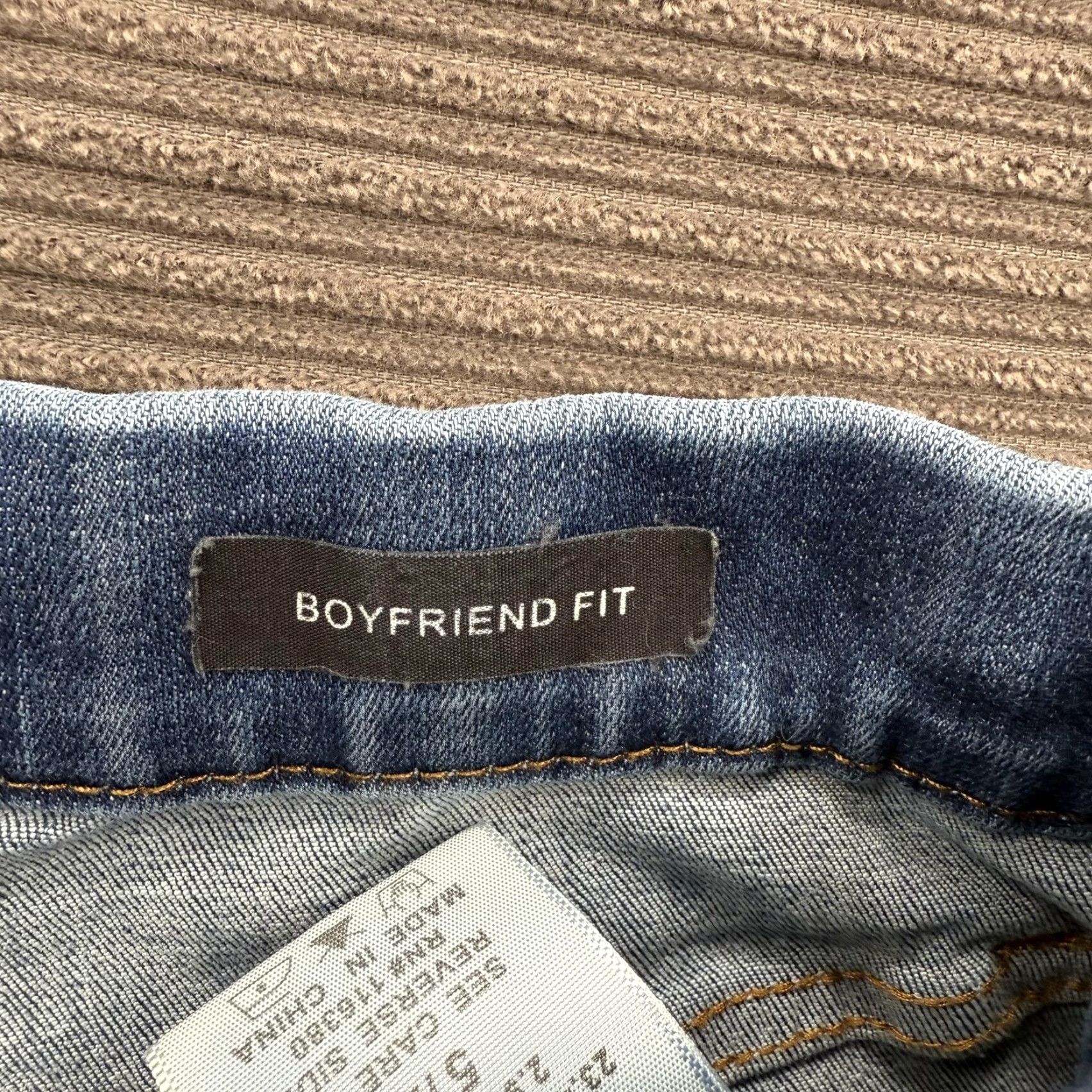 Denime Judy Blue Jeans Womens 5 27 Blue Boyfriend Fit Distressed Stretch Denim Casual Jeans Size 27" / US 4 / IT 40 - 4 Thumbnail