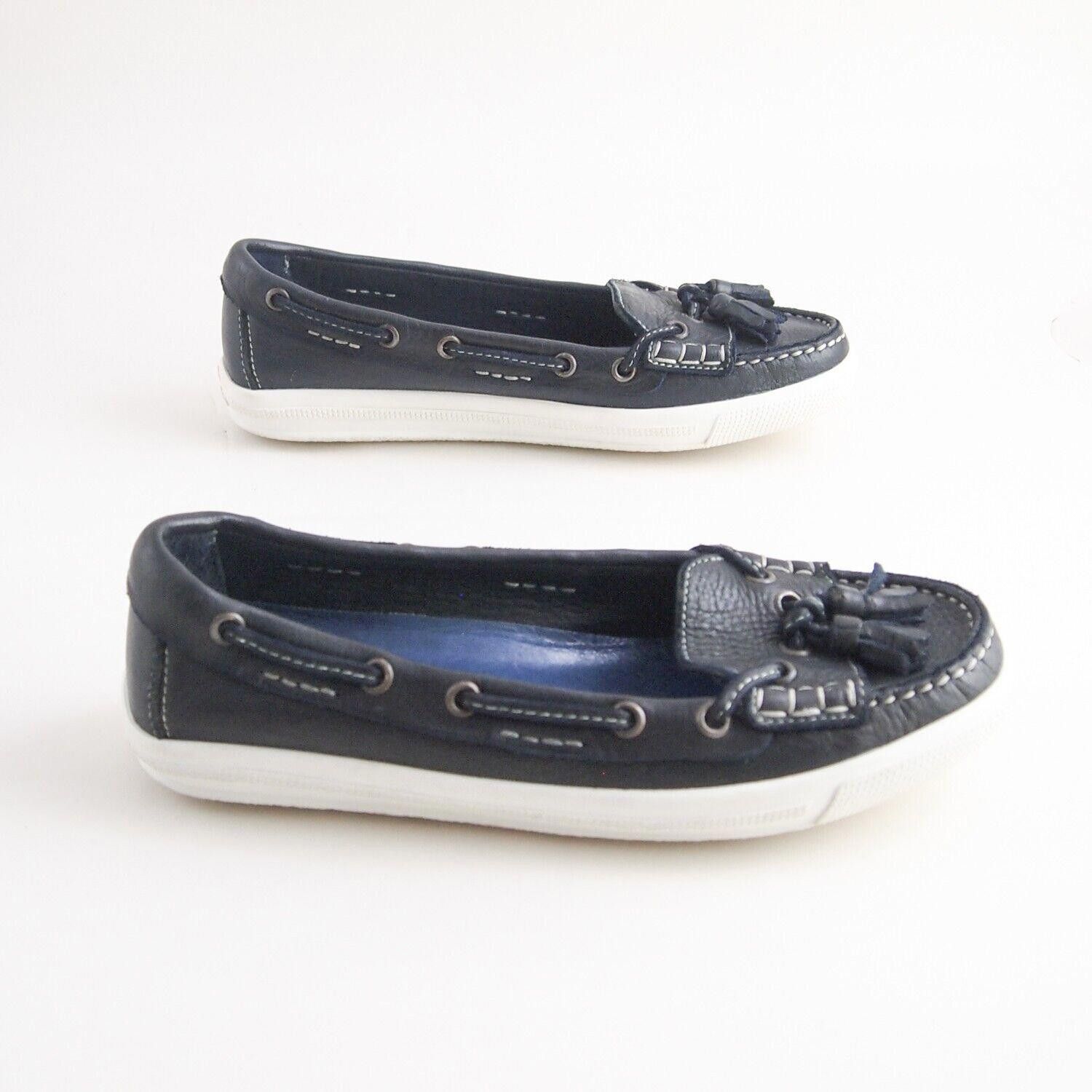 Moncler Moncler Tassel Loafers Blue Leather Womens EU 37 US 7 Size US 7 / IT 37 - 6 Thumbnail