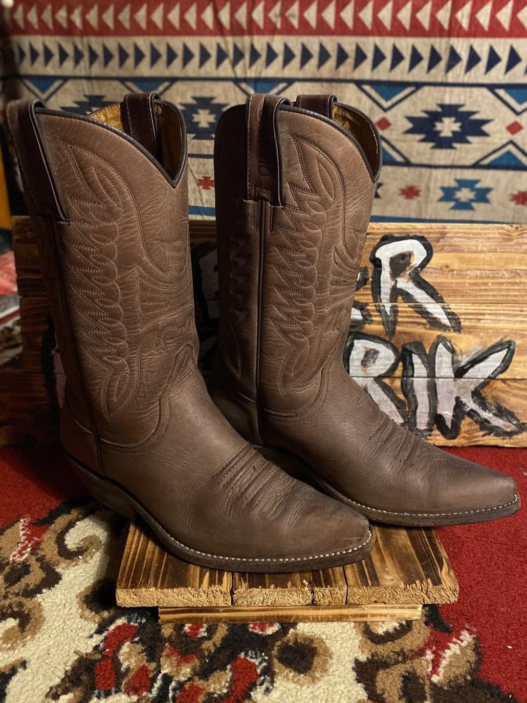 Sancho Boots Cowboy Boots Sancho Brown/ Western boots Sancho/ Texas Boots Size US 6 / IT 36 - 2 Thumbnail