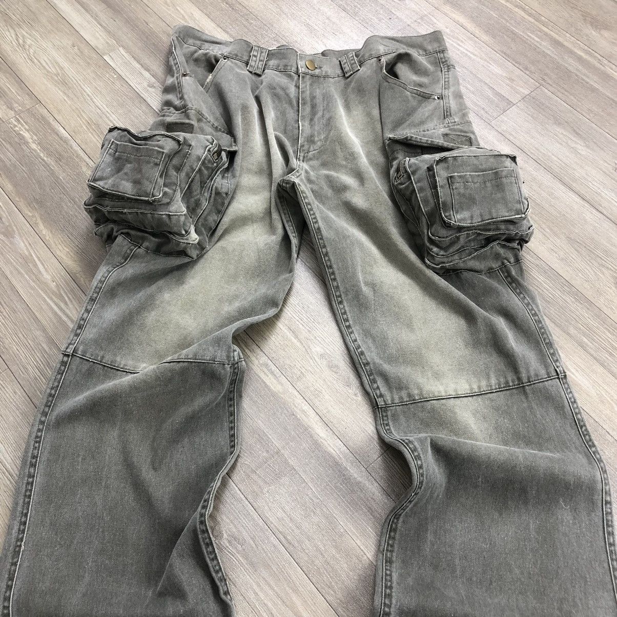 Beauty Beast × If Six Was Nine × Le Grande Bleu (L.G.B.) 2000s Hysteric Glamour GOA LGB Style 3D Bondage Pants Y2K Size US 33 - 2 Thumbnail