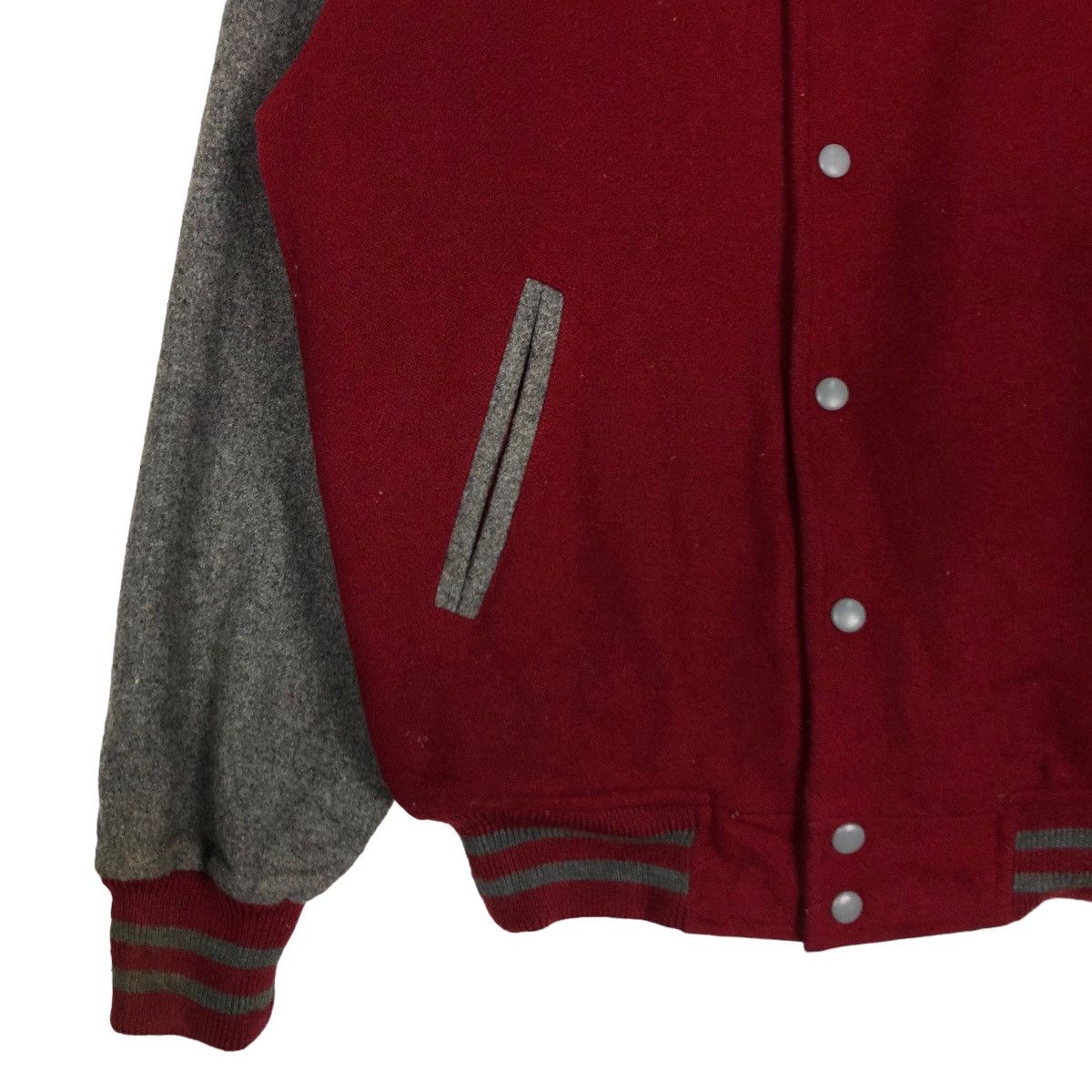 Japanese Brand 🔥Vtg Varsity Jacket Wool University Shop Issey Miyake Size US L / EU 52-54 / 3 - 4 Thumbnail