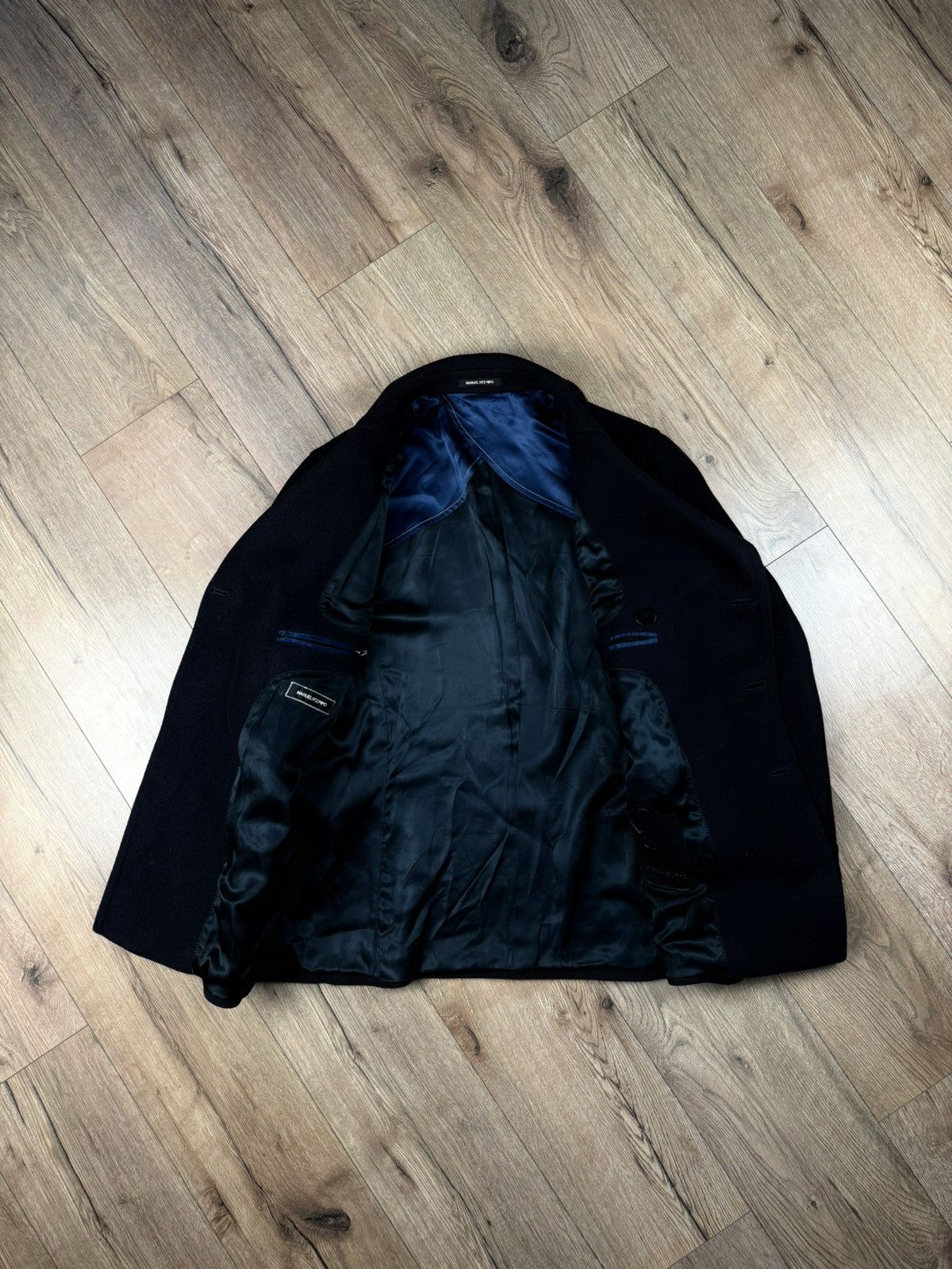 Manuel Ritz Manuel Ritz Black Wool Blend Double Breasted Coat Size 52 Size US M / EU 48-50 / 2 - 4 Thumbnail