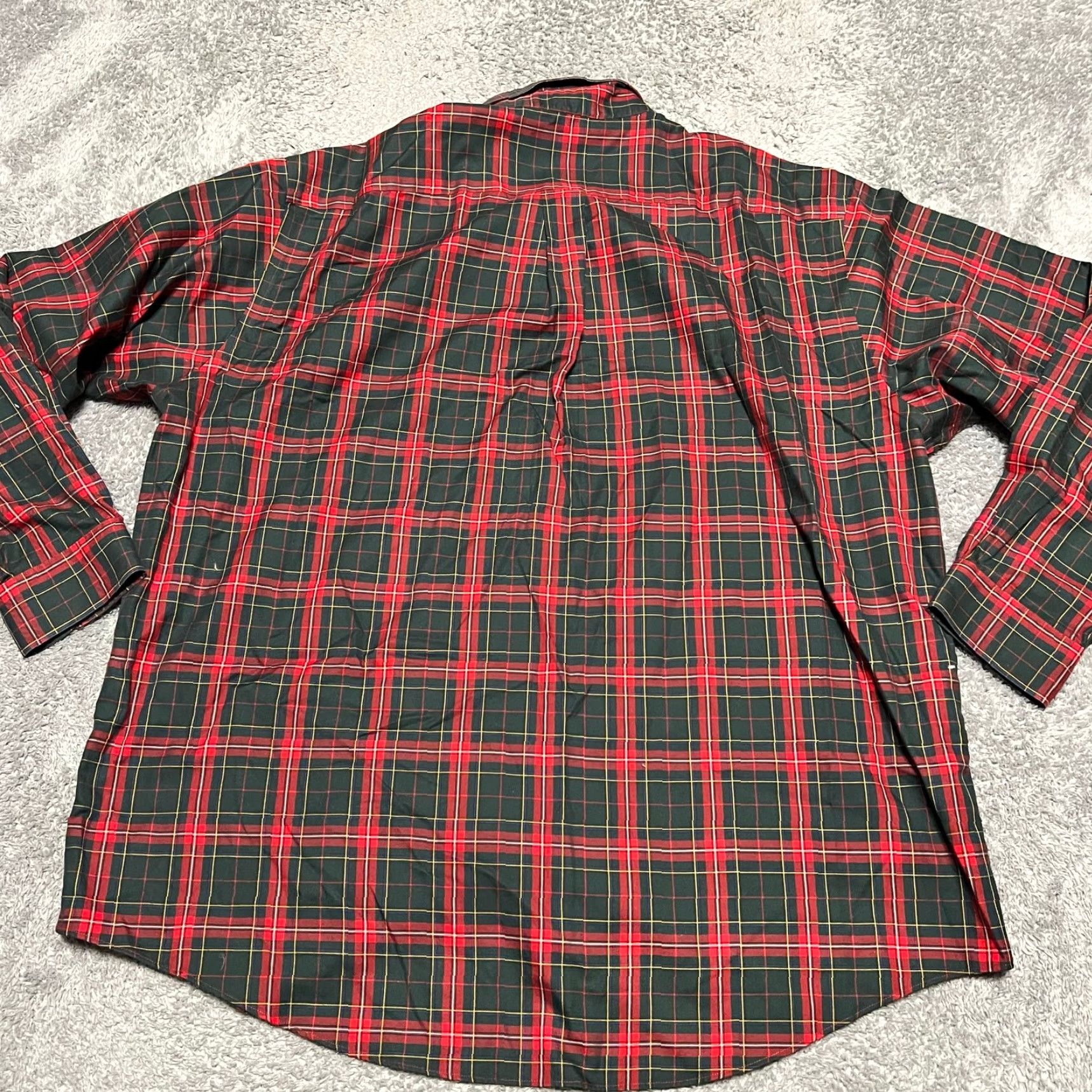 Brooks Brothers Brooks Brothers Shirt Mens XL Non Iron Plaid Green Red Long Sleeve Button Size US XL / EU 56 / 4 - 3 Thumbnail