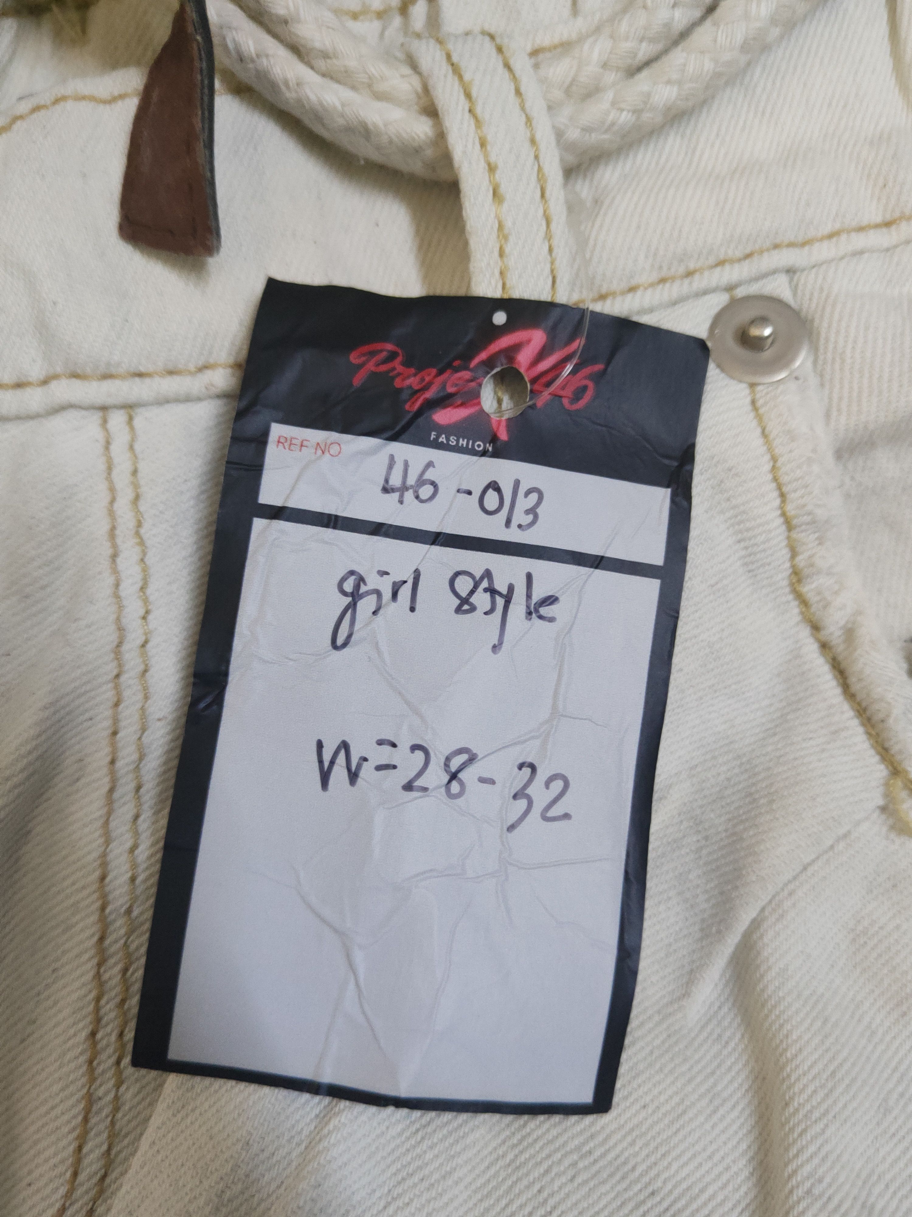 Japanese Brand DL Girlstyle White Gray Multipocket Casual Pants #46-013 Size 30" / US 8 / IT 44 - 14 Thumbnail