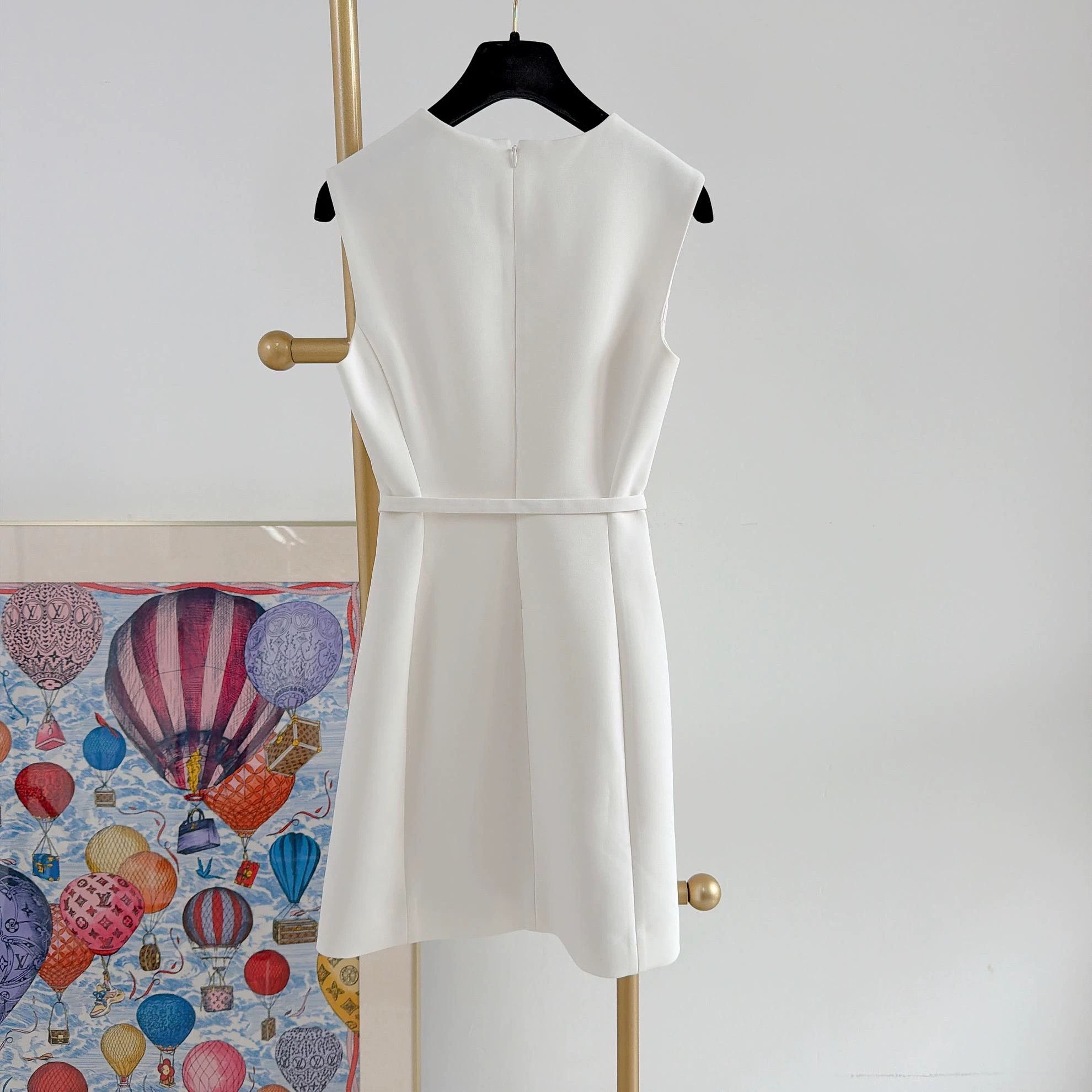 Theory Theory White Waist - cinched Dress Size 0 0581 Size XXS / US 00 / IT 34 - 2 Thumbnail
